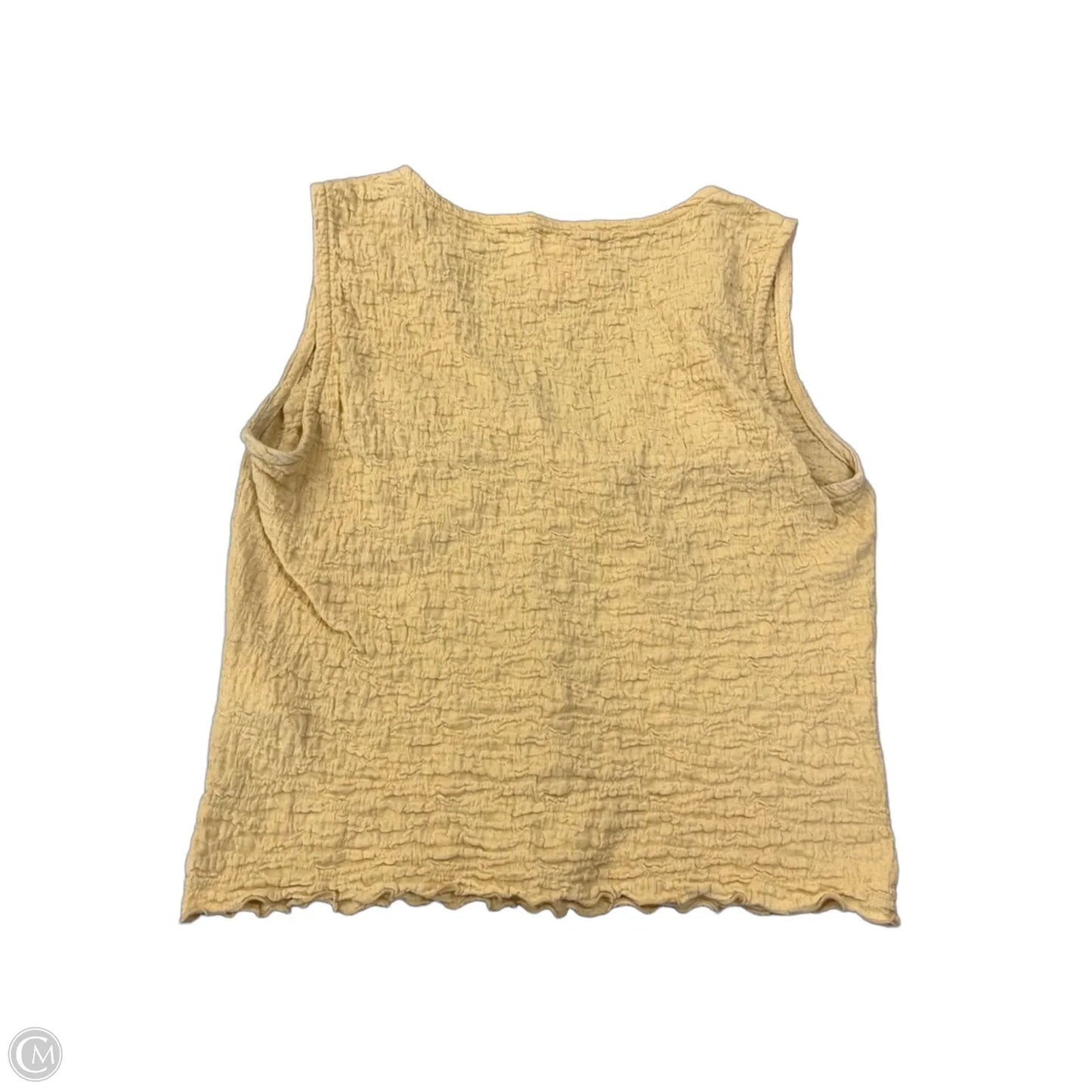 Top Sleeveless By Madewell In Yellow, Size: M