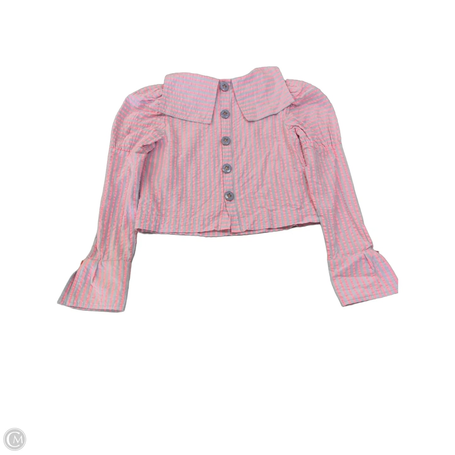Top Long Sleeve By Maeve In Striped Pattern, Size: S