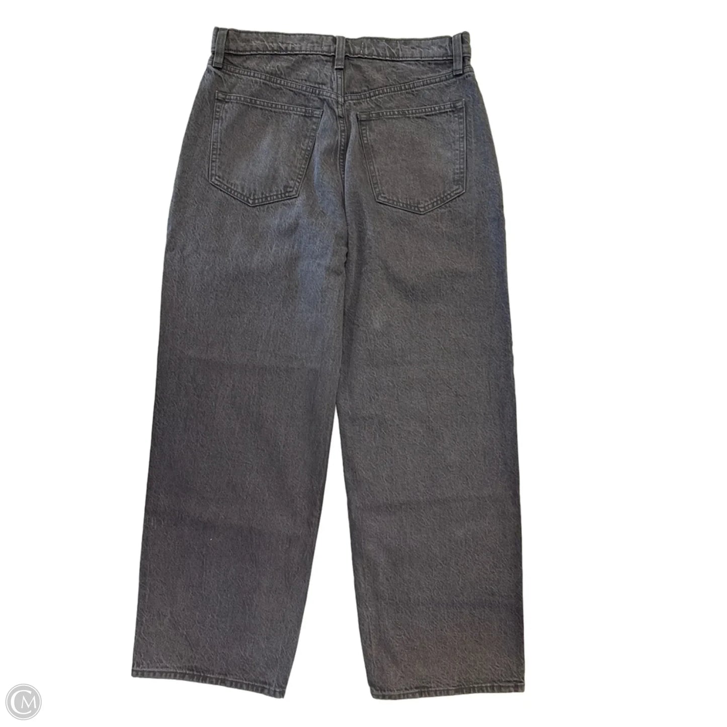Jeans Wide Leg By Abercrombie And Fitch In Black Denim, Size: 10