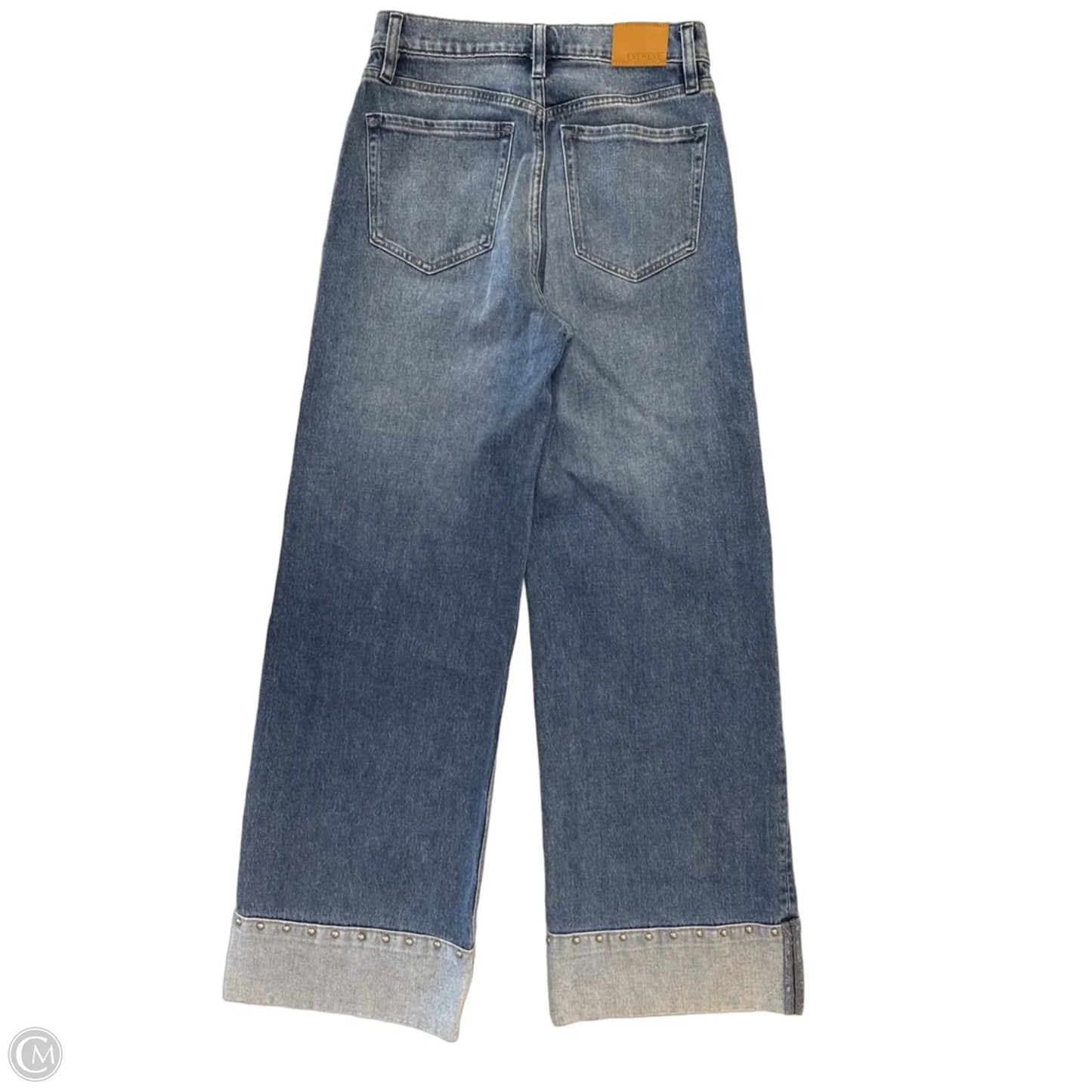 Jeans Wide Leg By Evereve In Blue Denim, Size: 4