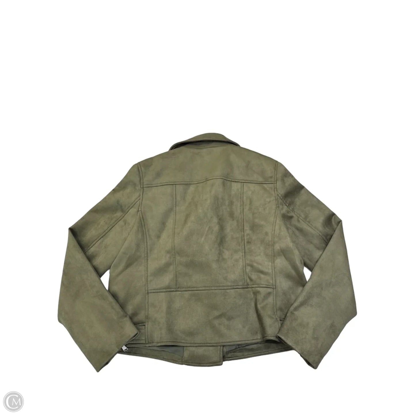 Jacket Moto By Loft In Green, Size: L