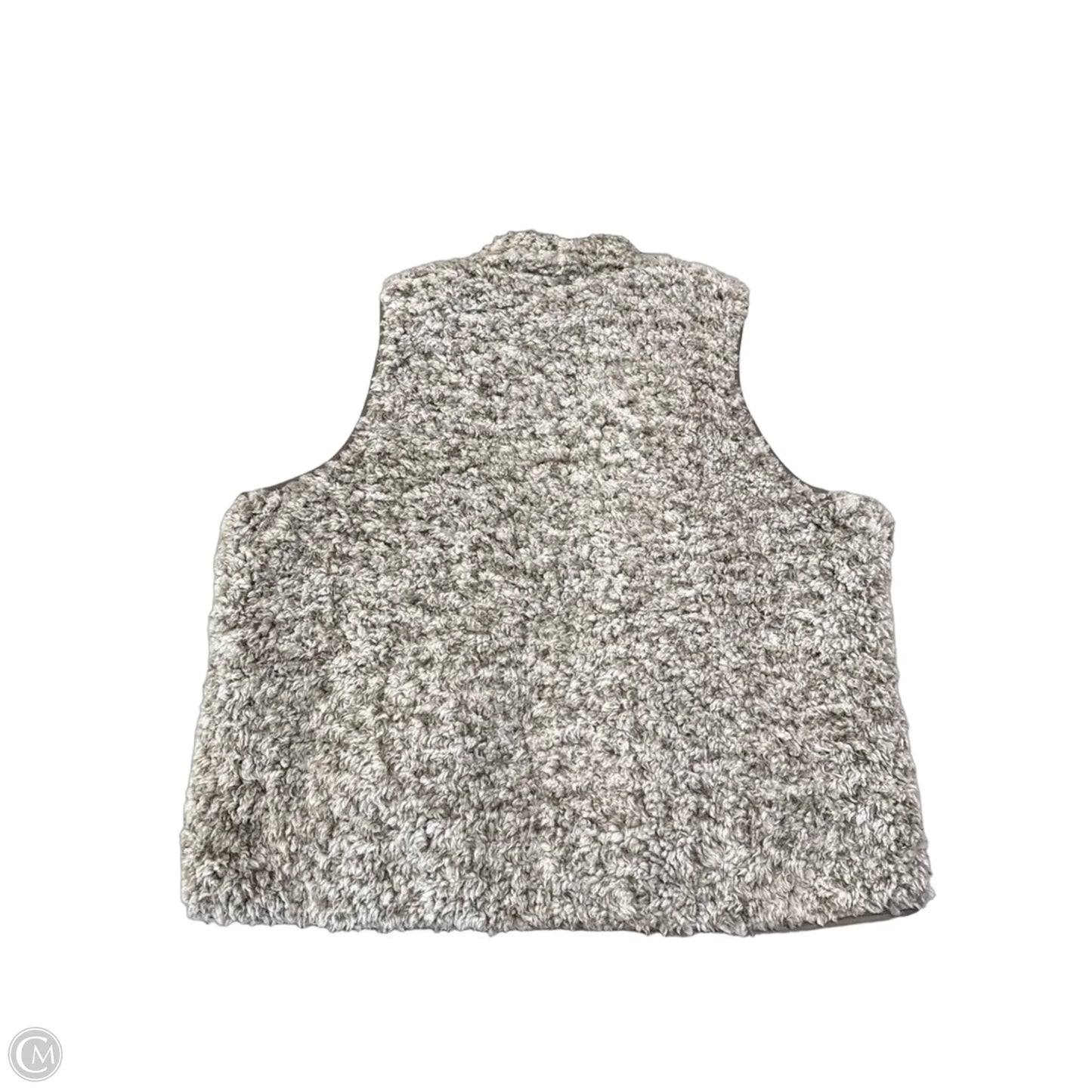 Vest Faux Fur & Sherpa By Maurices In Grey, Size: 2x
