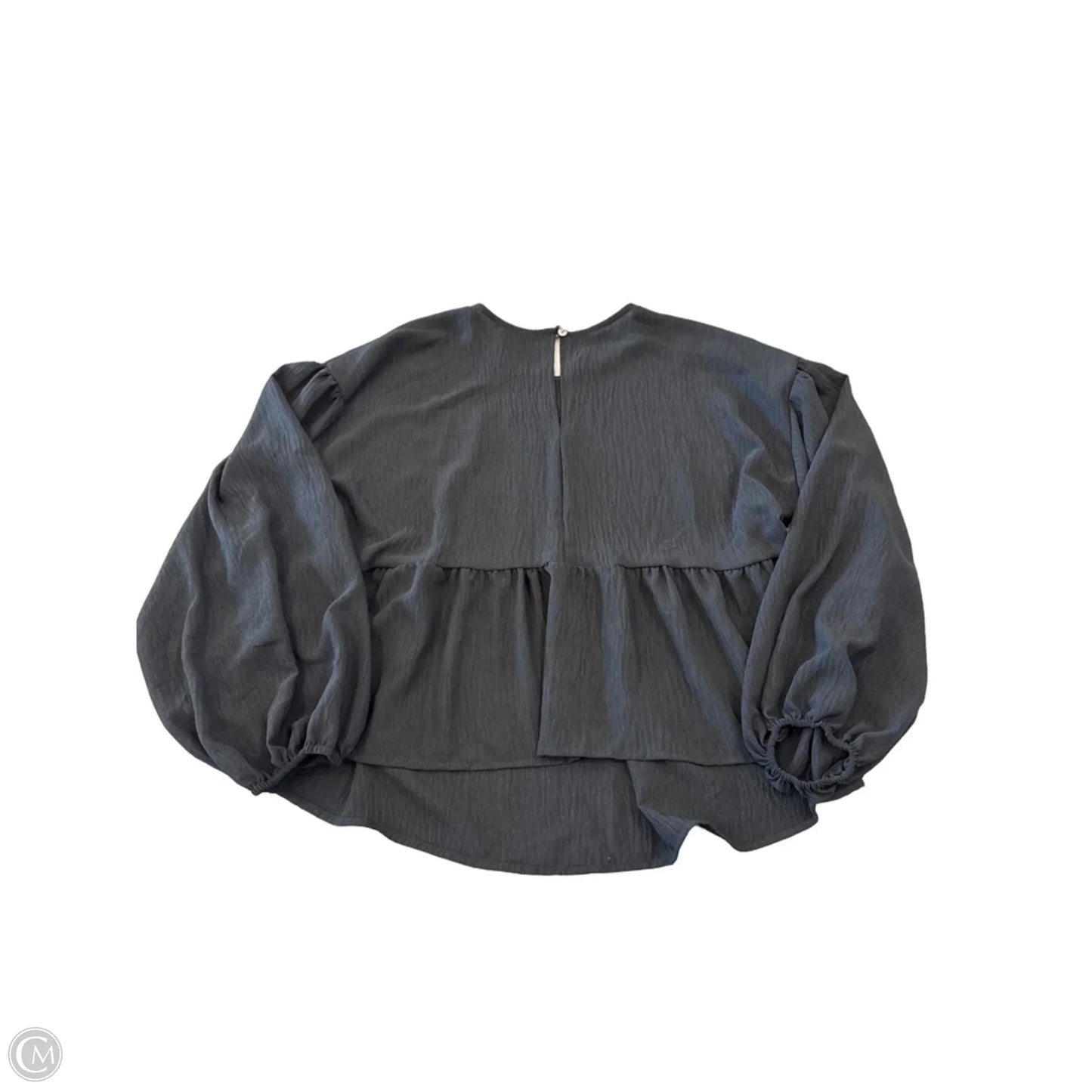 Blouse Long Sleeve By Arula In Black, Size: 1x