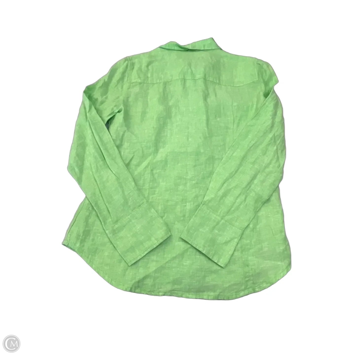 Top Long Sleeve By J. Crew In Green, Size: S