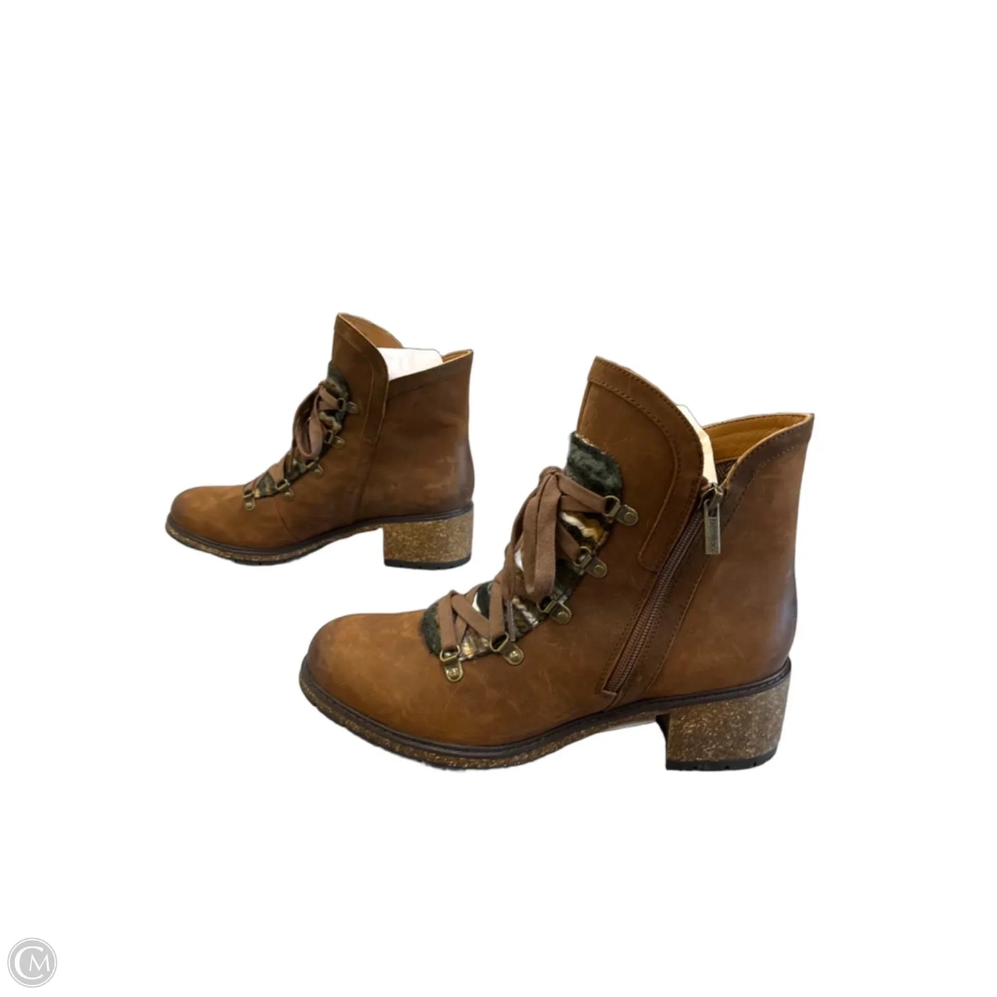 Boots Ankle Heels By Aetrex In Brown, Size: 9