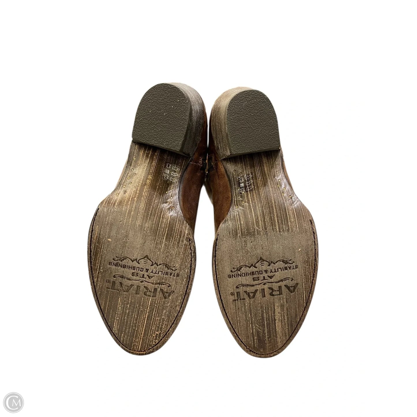 Boots Knee Heels By Ariat In Brown, Size: 6.5