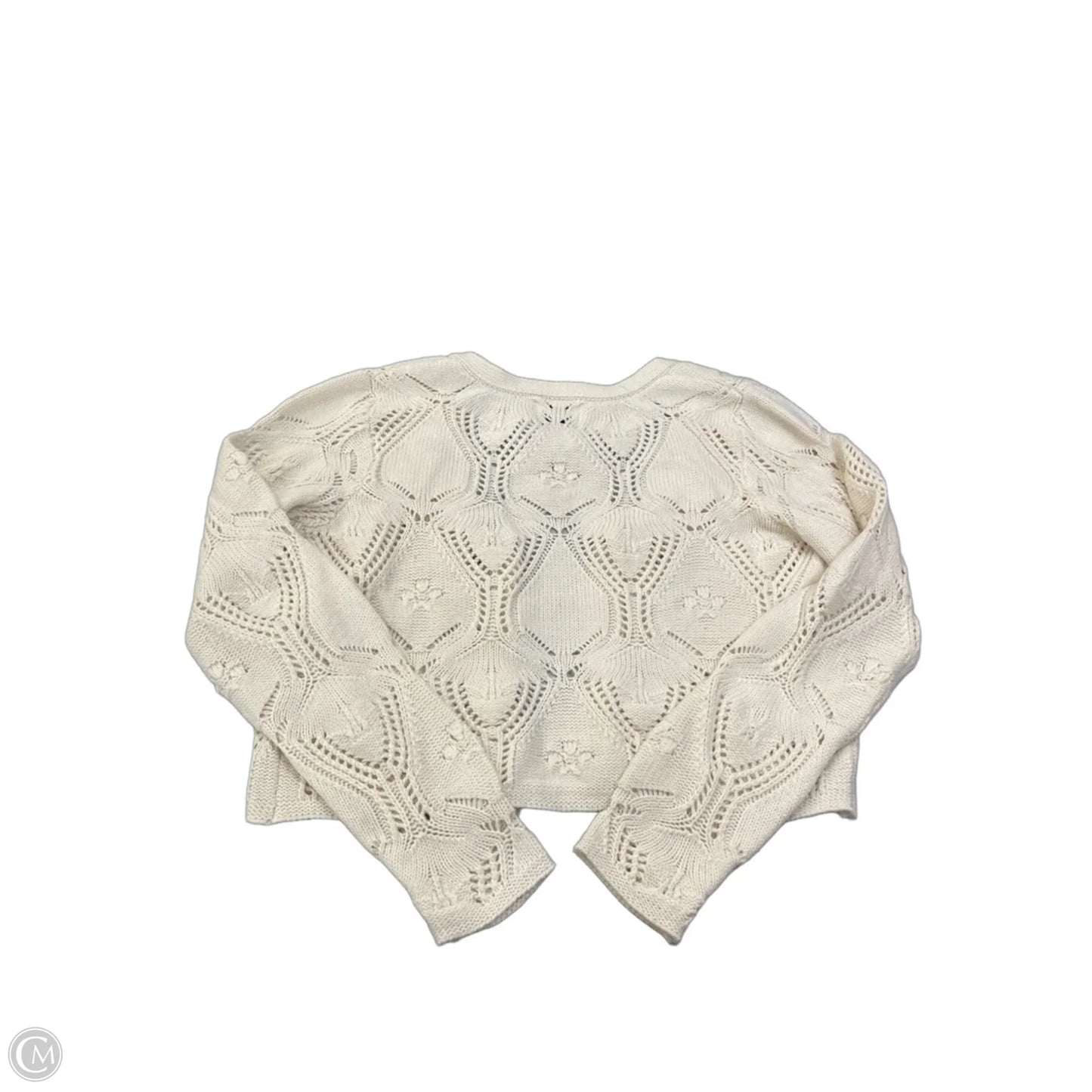 Top 2pc Long Sleeve By Pink Rose In Cream, Size: L