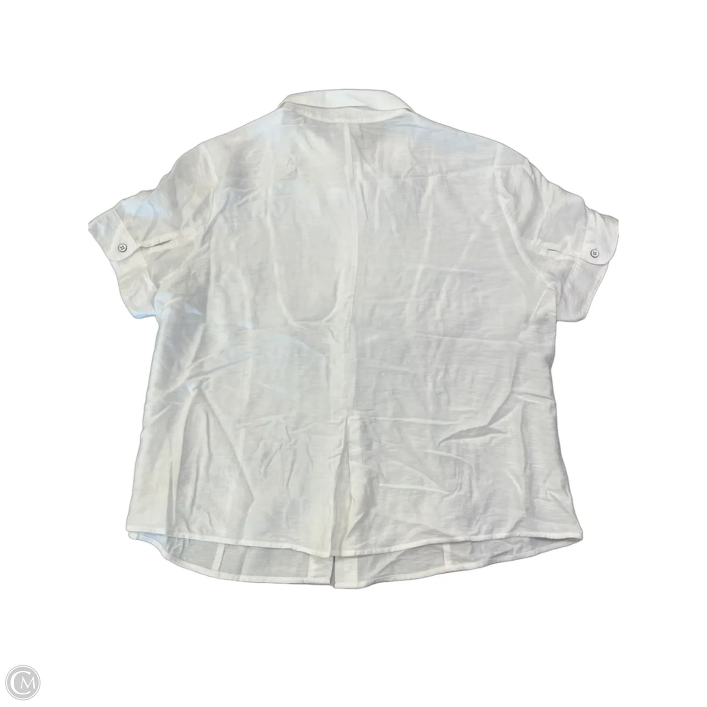 Top Short Sleeve By Cabi In White, Size: Xl