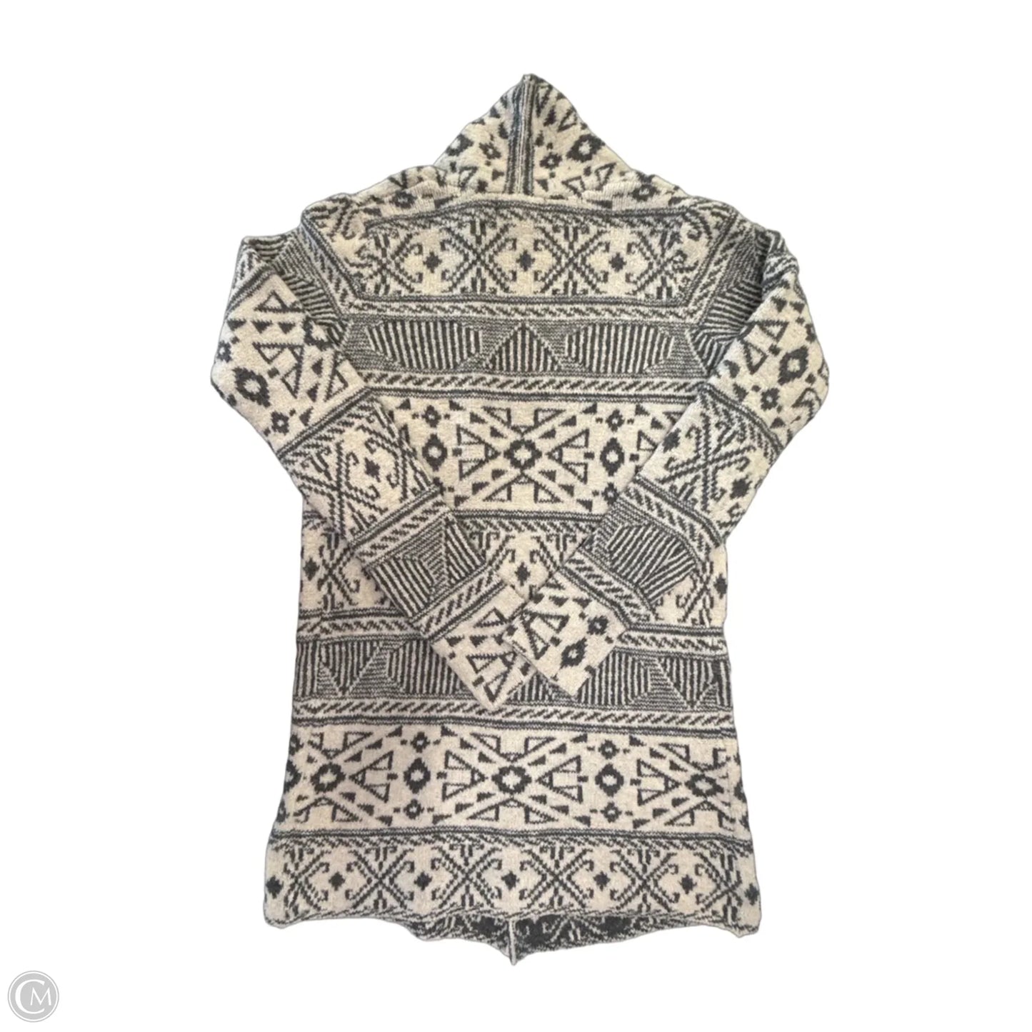 Sweater Cardigan By William Rast In Cream & Grey, Size: Xs