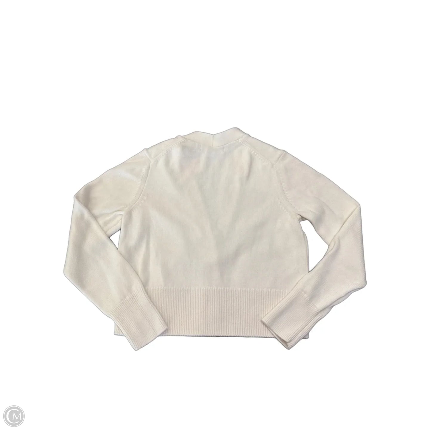 Sweater Cardigan By Banana Republic In Ivory, Size: Xs