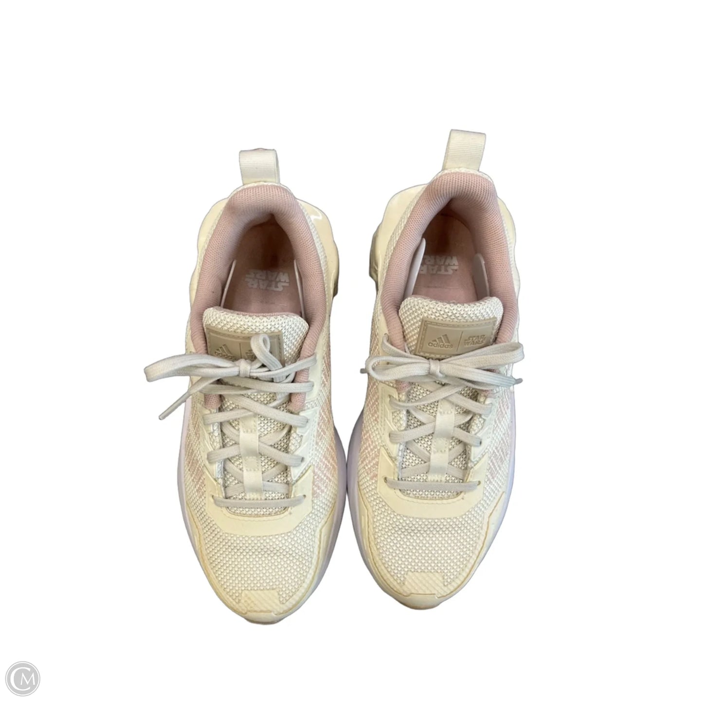 Shoes Sneakers By Adidas In Cream & Pink, Size: 5