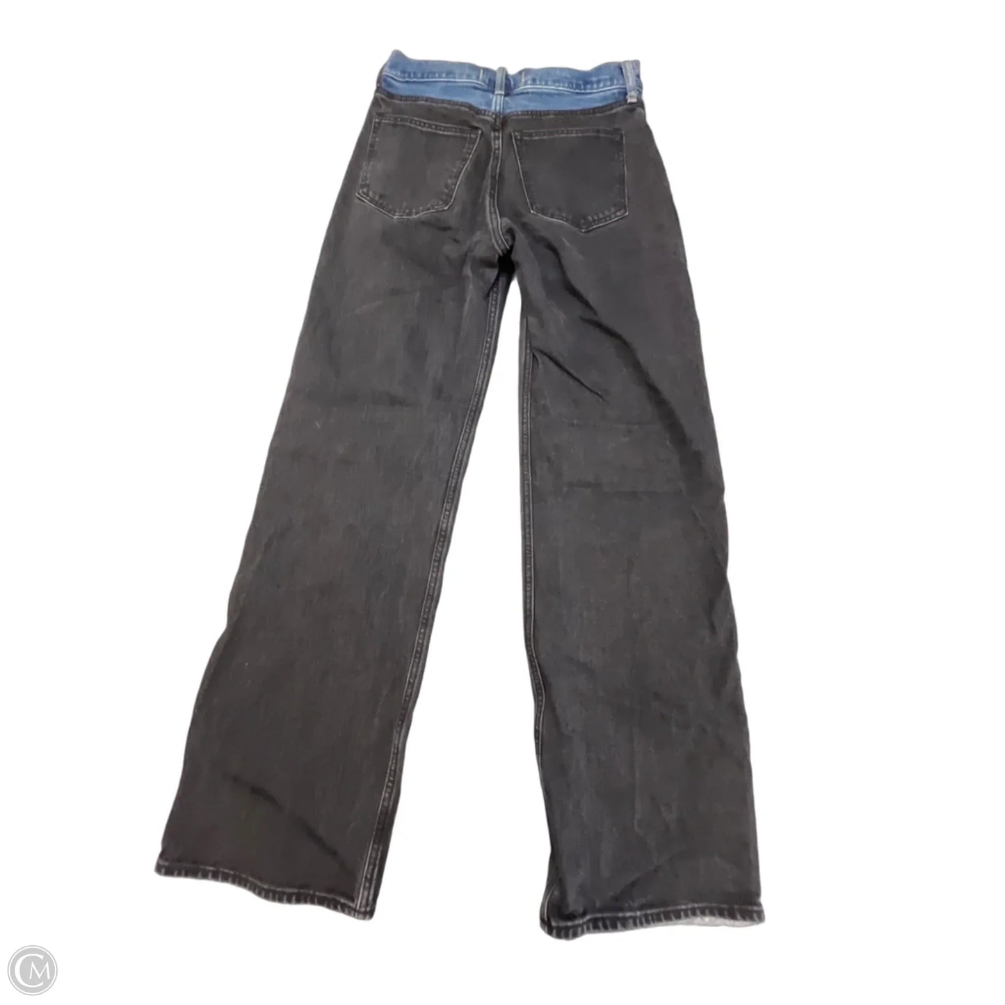 Jeans Straight By Abercrombie And Fitch In Black Denim, Size: 4