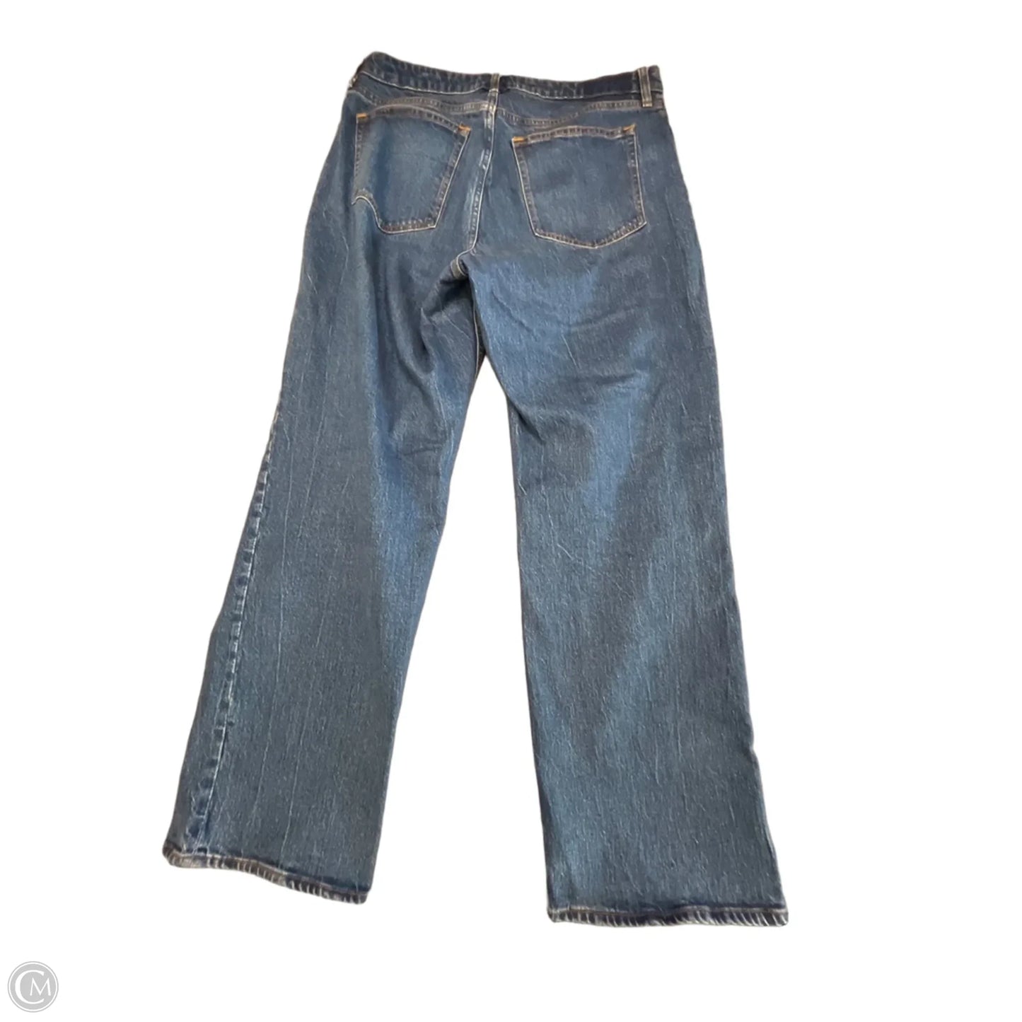 Jeans Wide Leg By Abercrombie And Fitch In Blue Denim, Size: 14