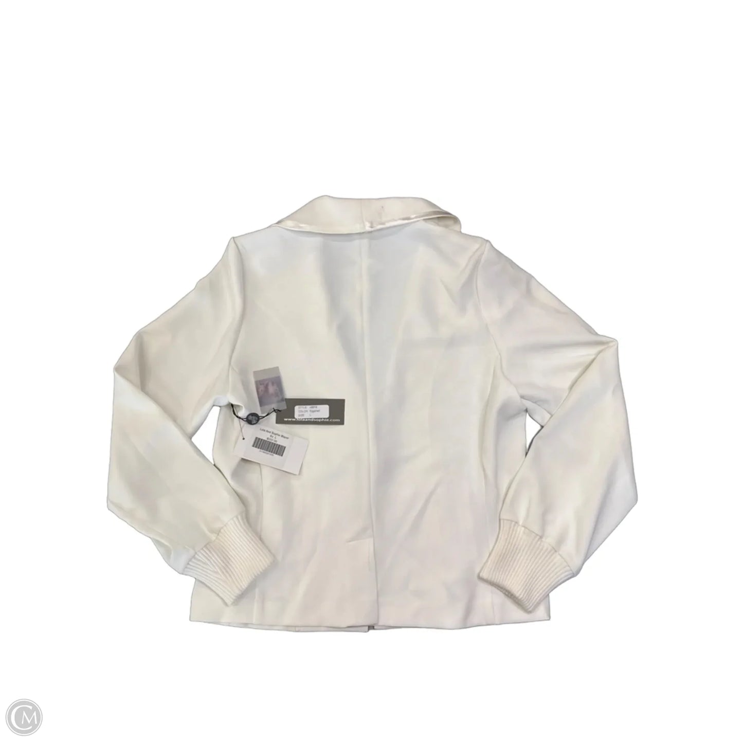 Jacket Other By Clothes Mentor In White, Size: L