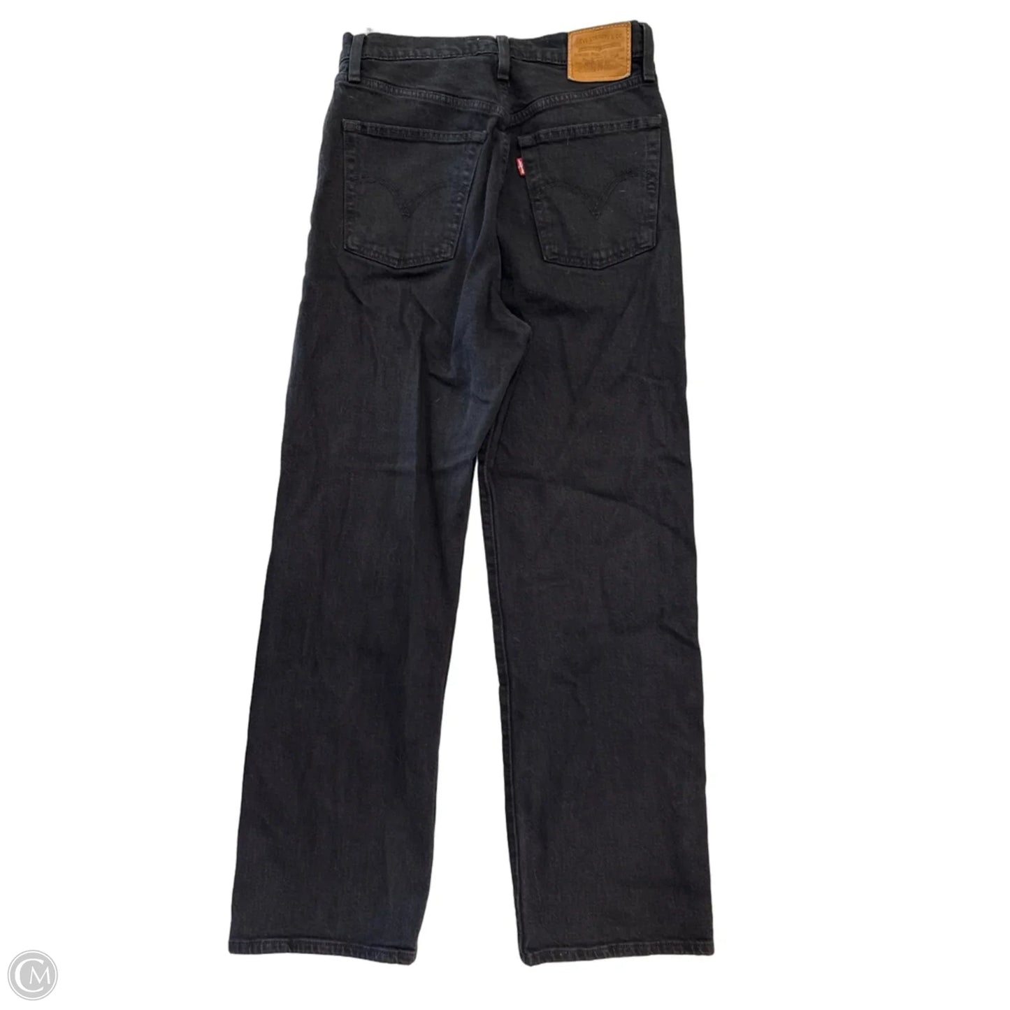 Jeans Straight By Levis In Black, Size: 4
