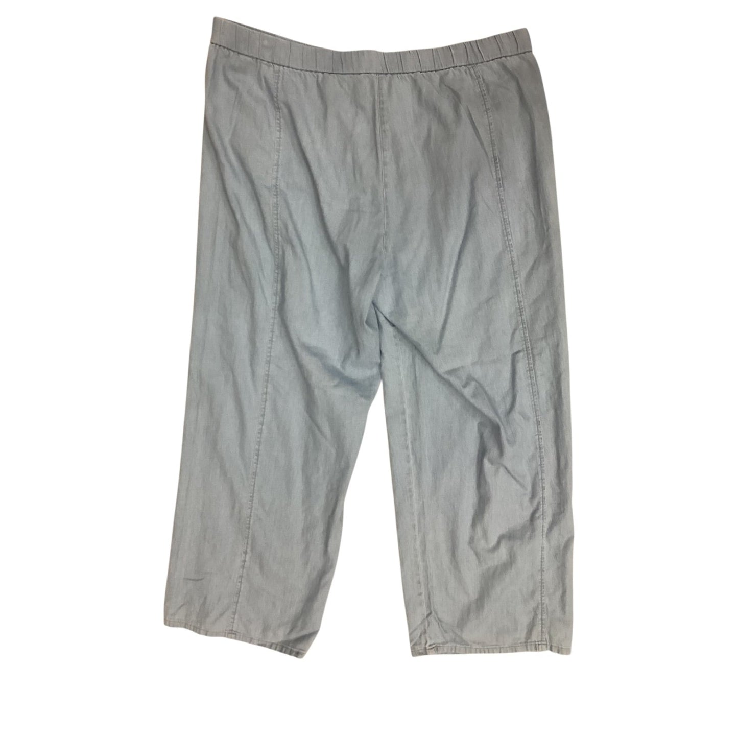 Pants Linen By Eileen Fisher In Blue Denim, Size:14