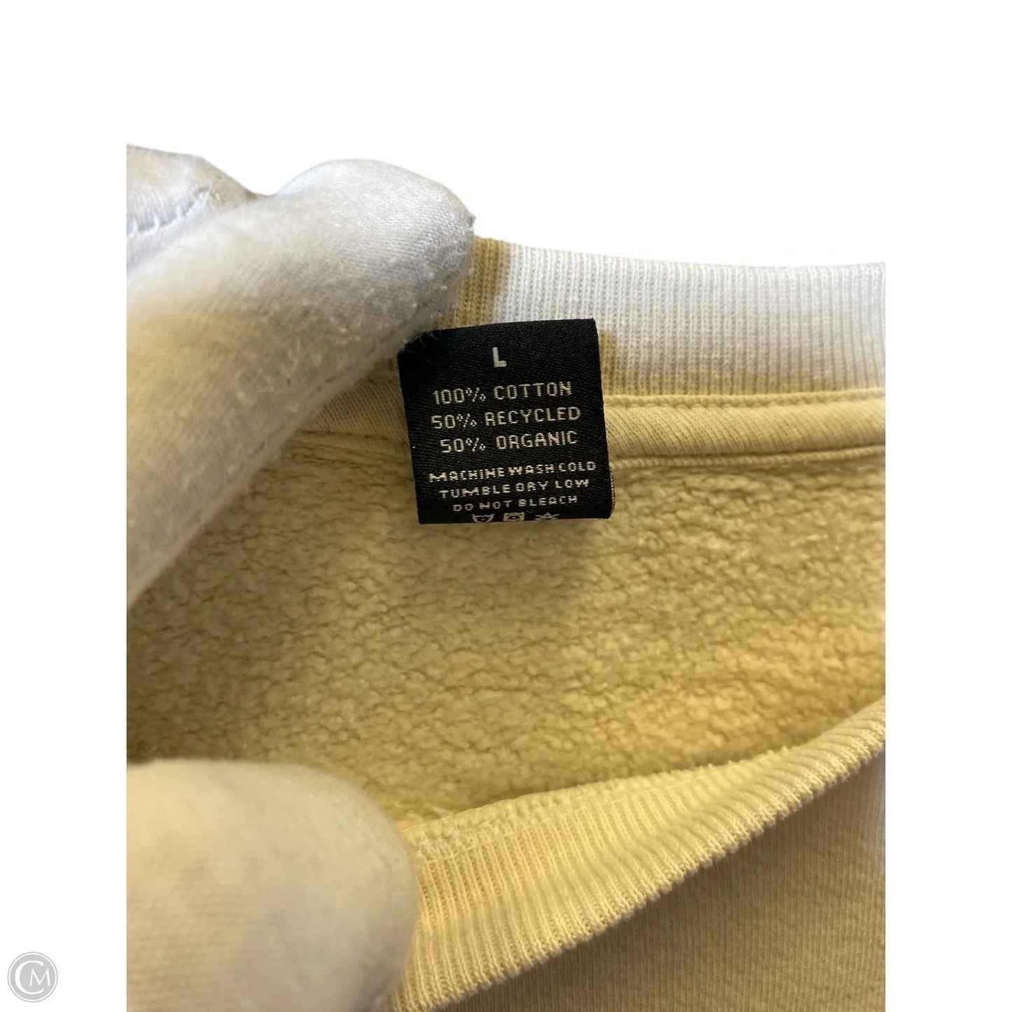 Sweater Designer By Pleasing In Cream, Size: L