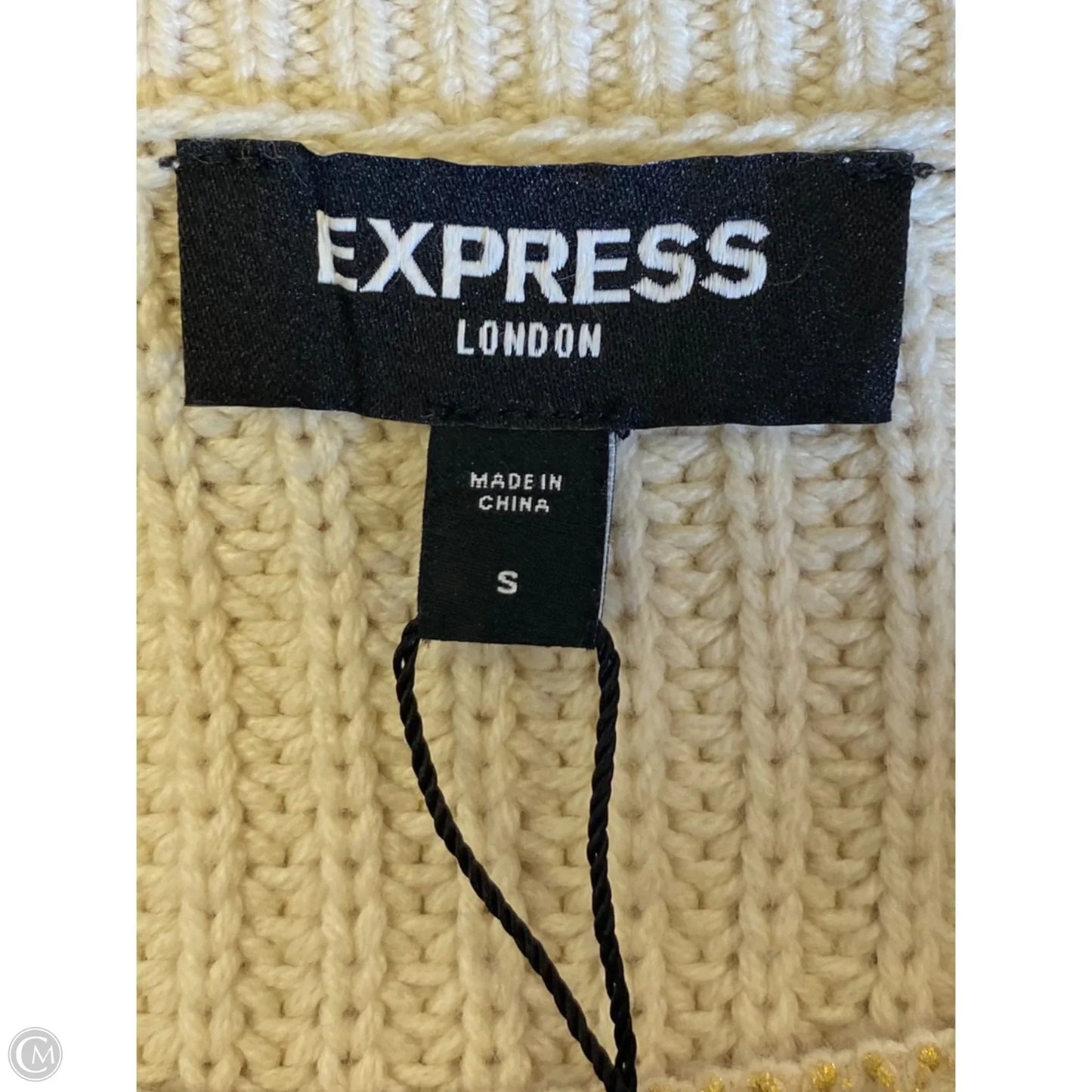 Sweater By Express In Gold, Size: S