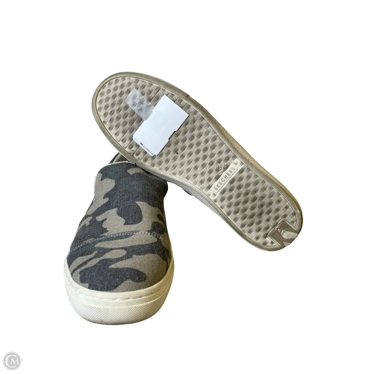 Shoes Flats By Skechers In Camouflage Print, Size: 10