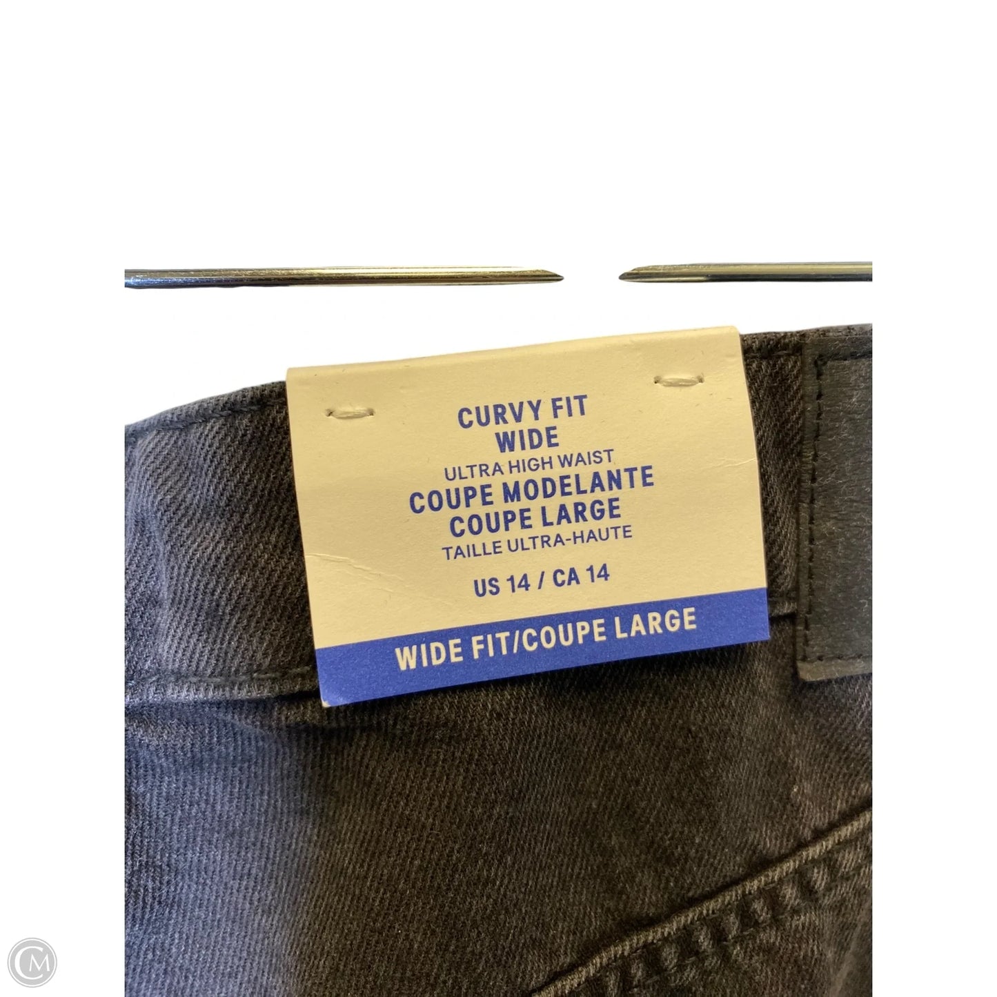 Jeans Straight By H&m In Grey, Size: 14