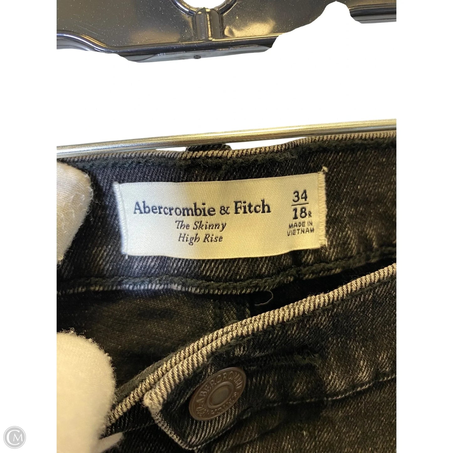 Jeans Skinny By Abercrombie And Fitch In Black, Size: 18