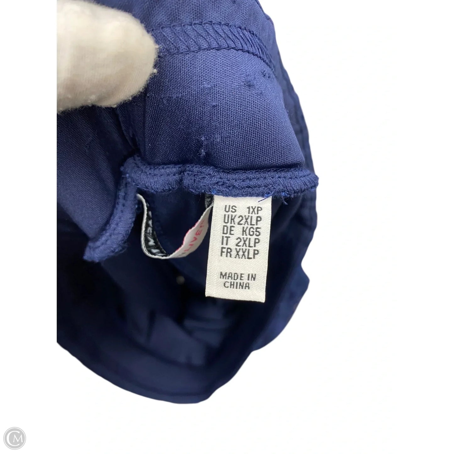 Pants Cropped By Isaac Mizrahi In Navy, Size: 1x