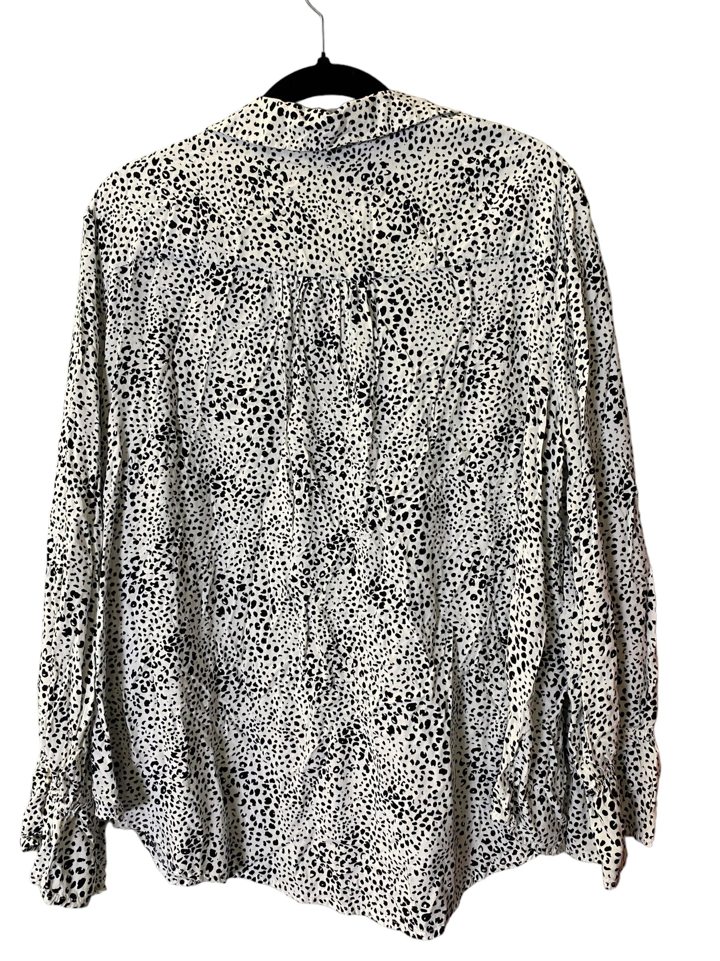 Top Long Sleeve By Cmc In Animal Print, Size: 3x