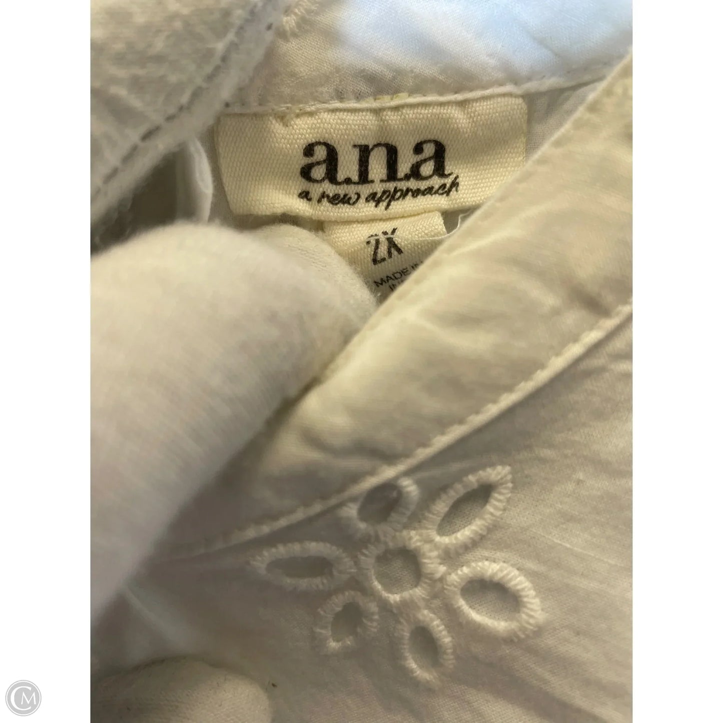 Dress Casual Midi By Ana In White, Size: 2x