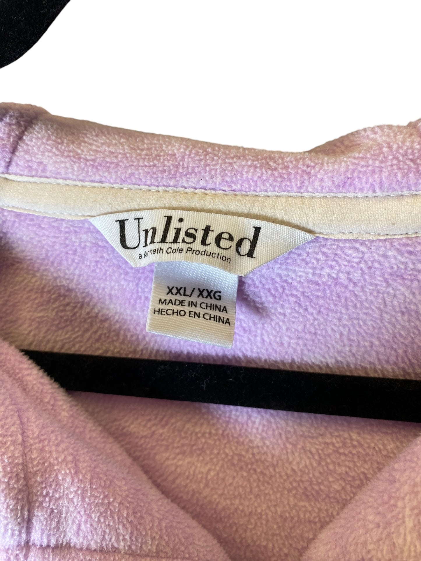 Jacket Fleece By Unlisted In Mauve, Size: Xxl