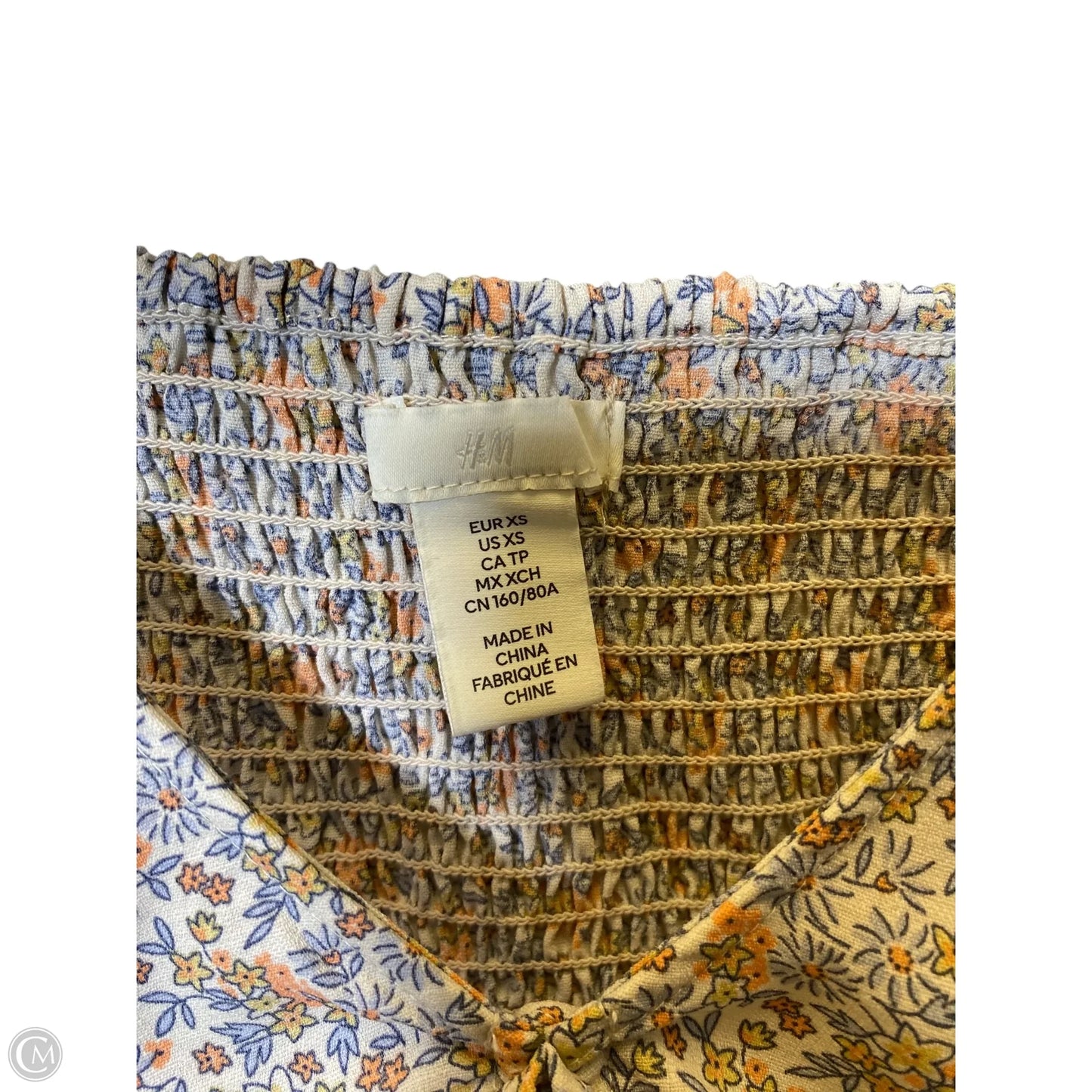 Top Long Sleeve By H&m In Floral Print, Size: Xs