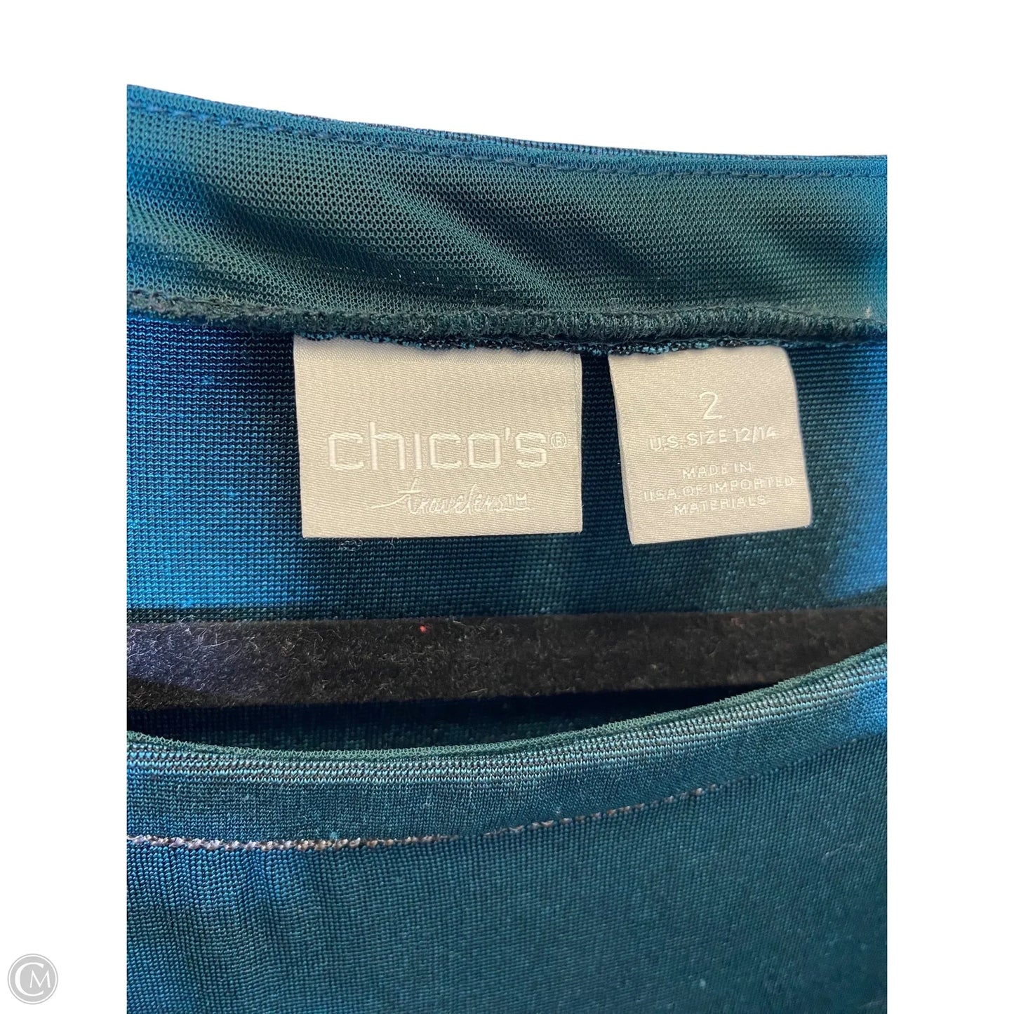 Top Long Sleeve By Chicos In Green, Size: L