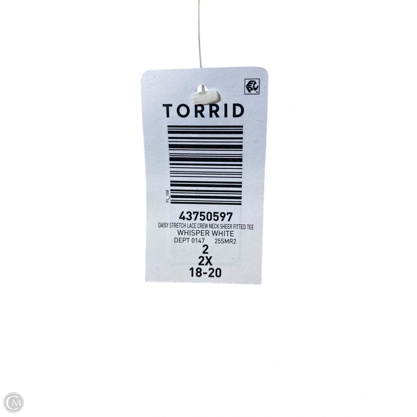 Blouse Short Sleeve By Torrid In Cream, Size: 2x