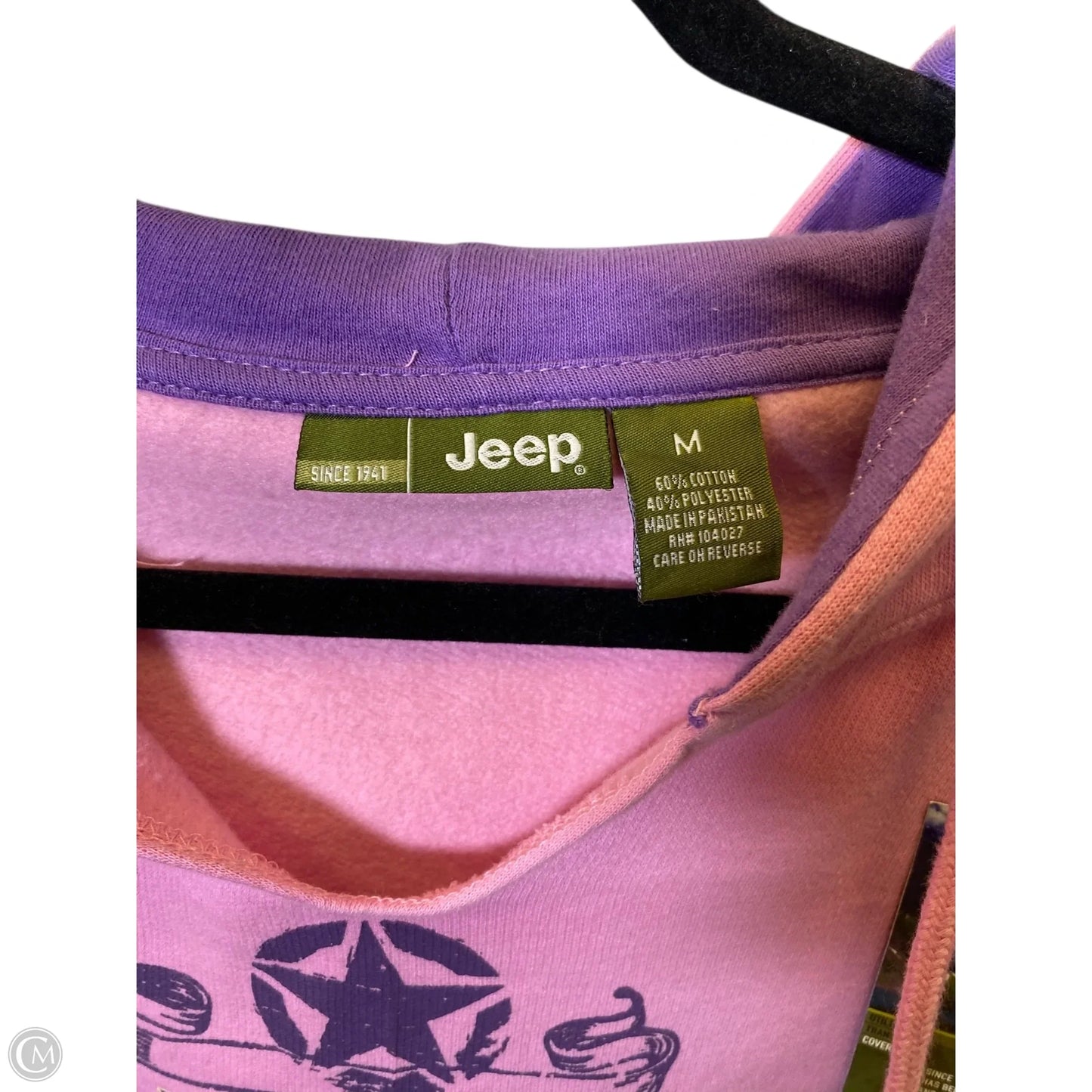 Sweatshirt Hoodie By Clothes Mentor In Pink & Purple, Size: M