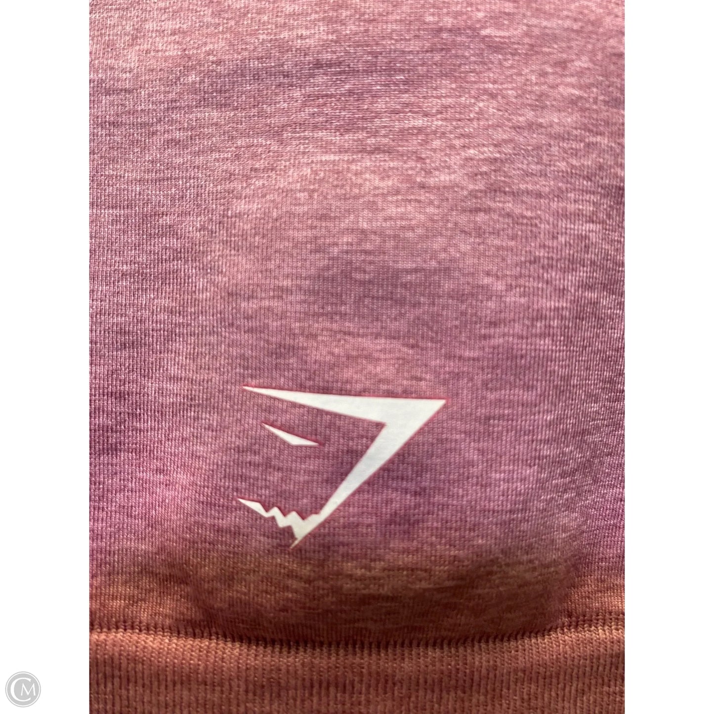 Athletic Leggings Capris By Gym Shark In Grey & Pink, Size: L