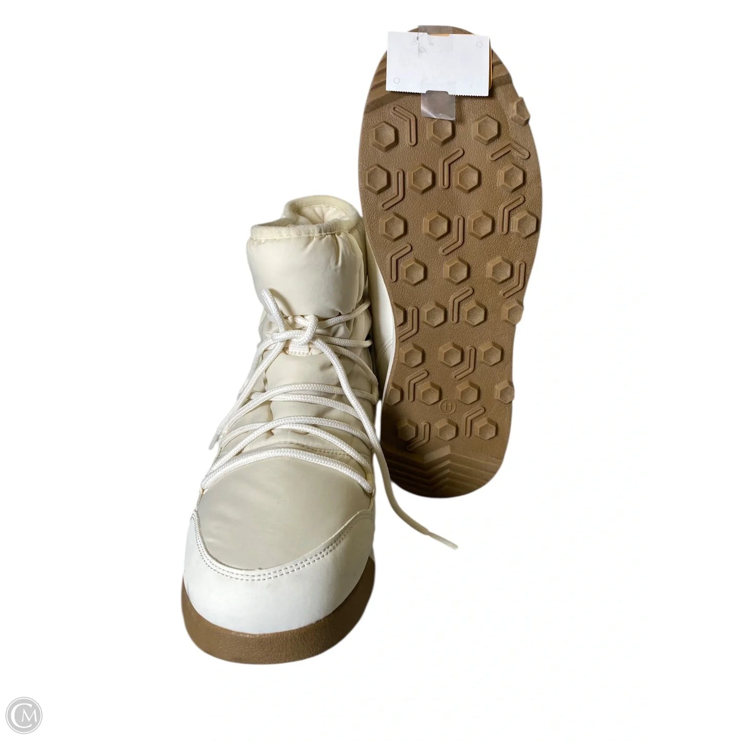 Boots Ankle Flats By All In Motion In Beige, Size: 11