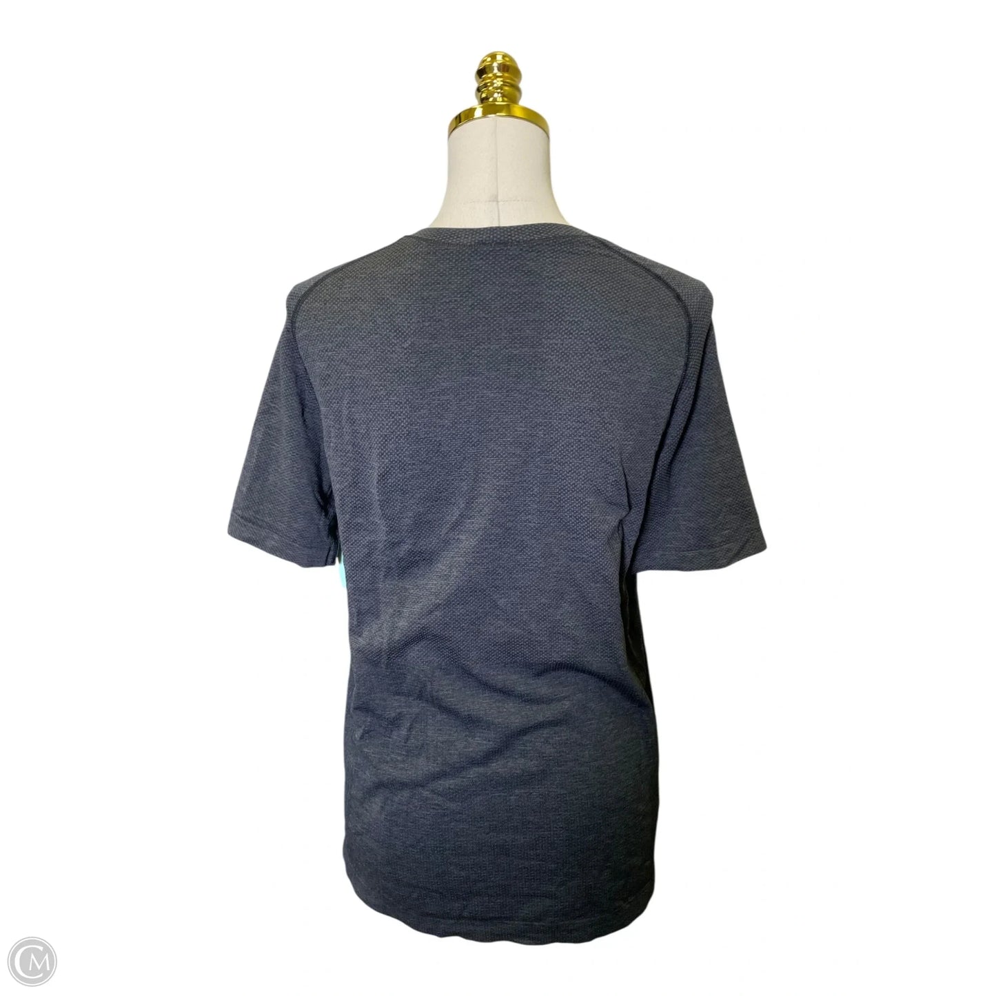 Athletic Top Short Sleeve By Lululemon In Black, Size: S