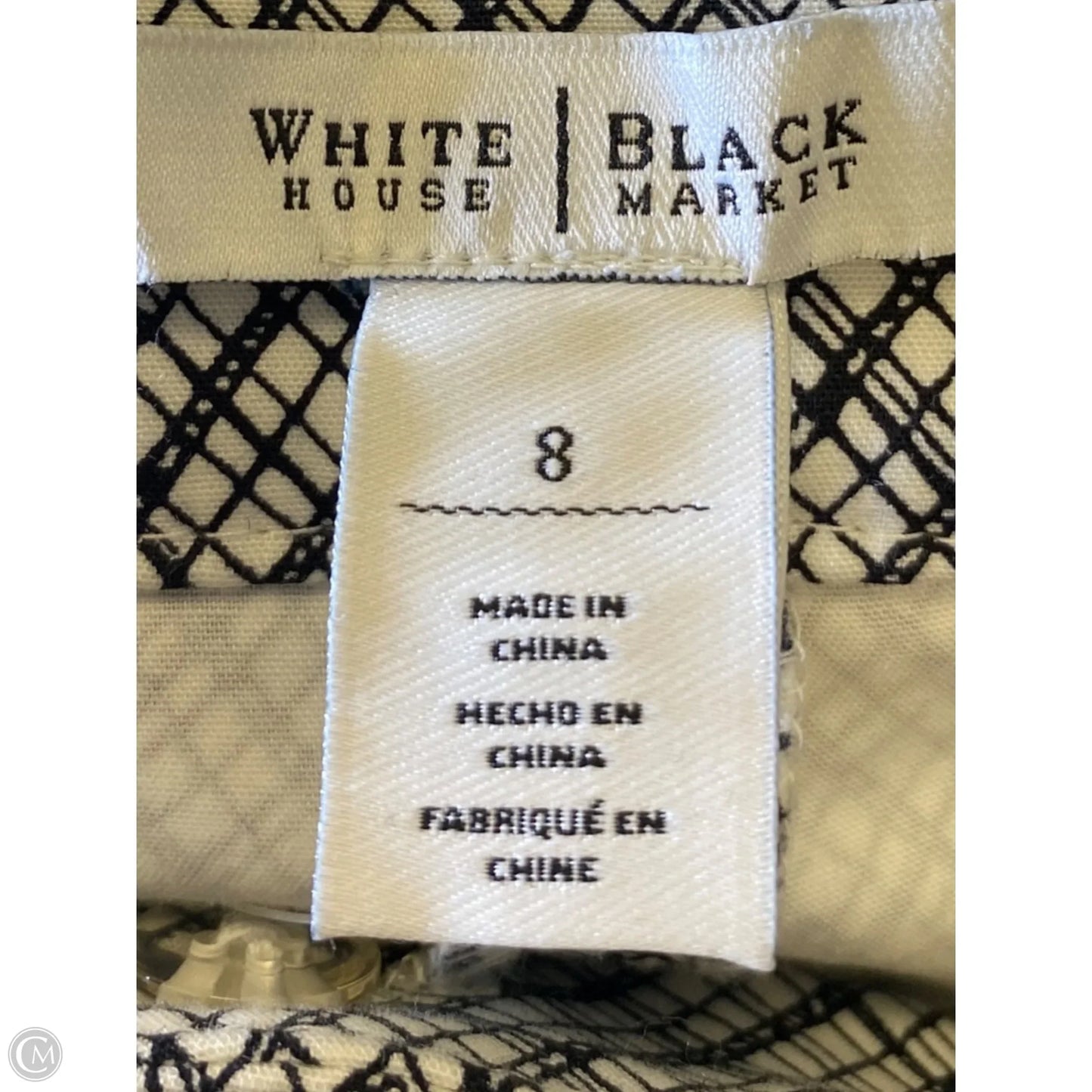 Shorts By White House Black Market In Black & White, Size: 8