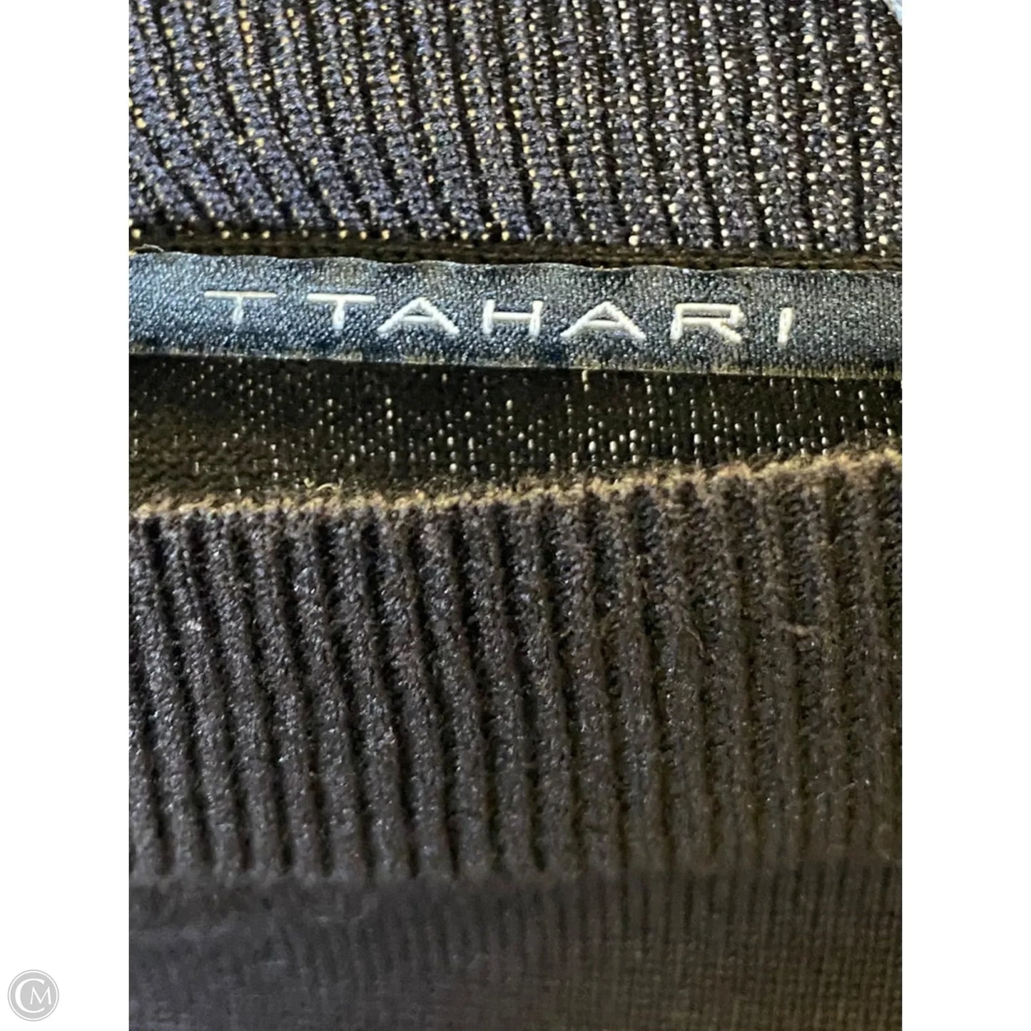 Blouse Short Sleeve By T Tahari In Black, Size: M
