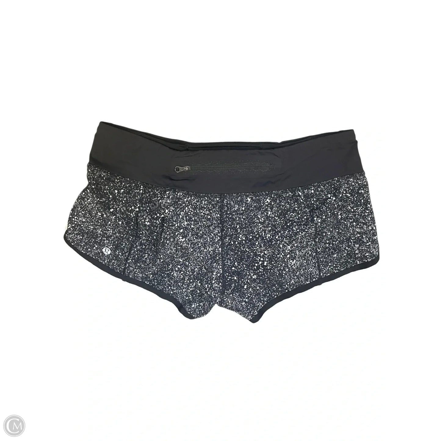 Athletic Shorts By Lululemon In Black & White, Size: 6