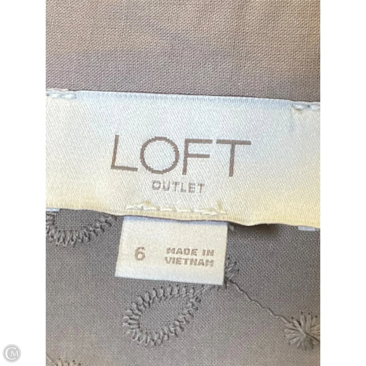 Dress Casual Midi By Loft In Brown, Size: S