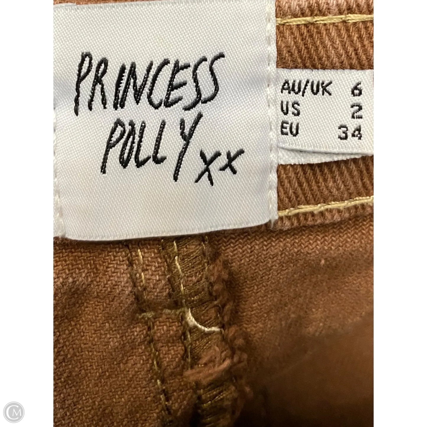 Shorts By Princess Polly In Brown Denim, Size: 2