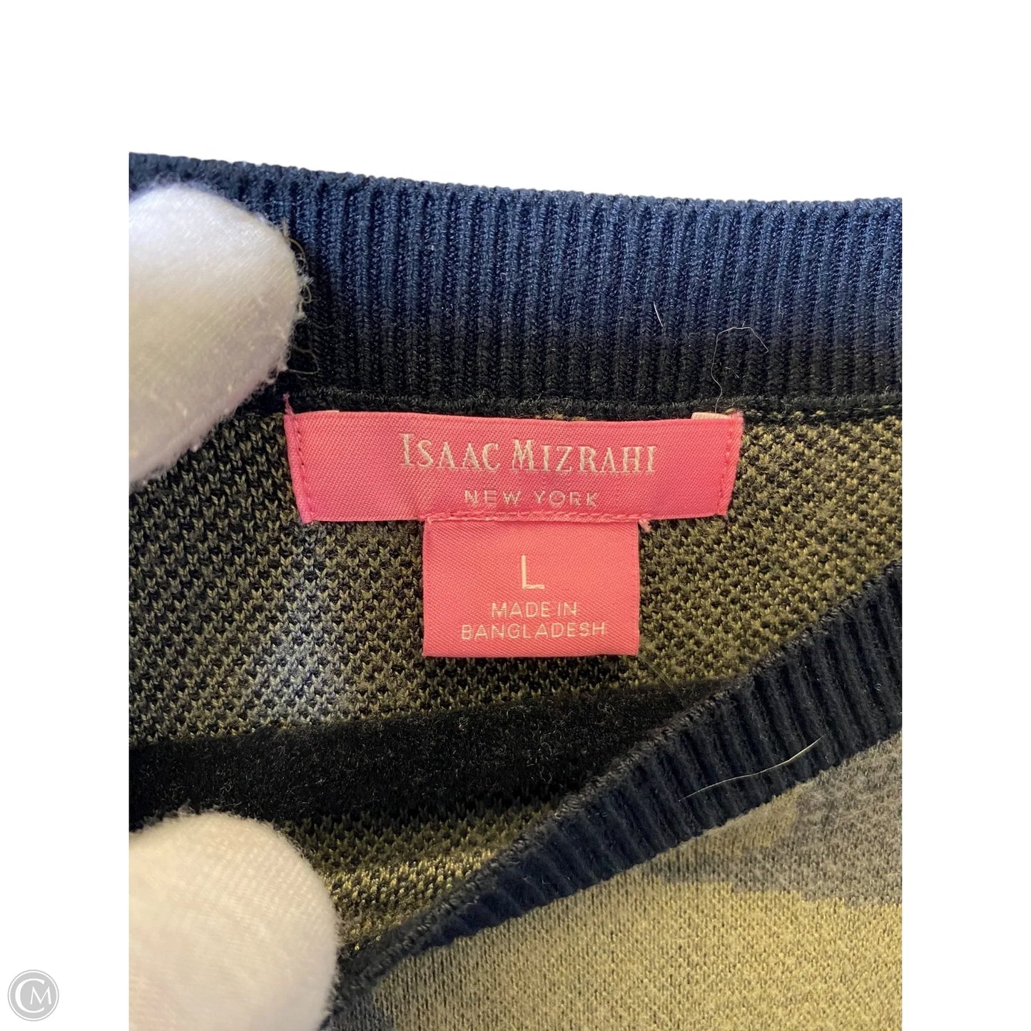 Sweater By Isaac Mizrahi In Multi-colored, Size: L