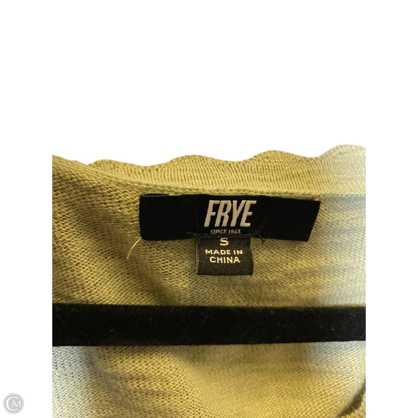 Cardigan Designer By Frye In Green, Size: S