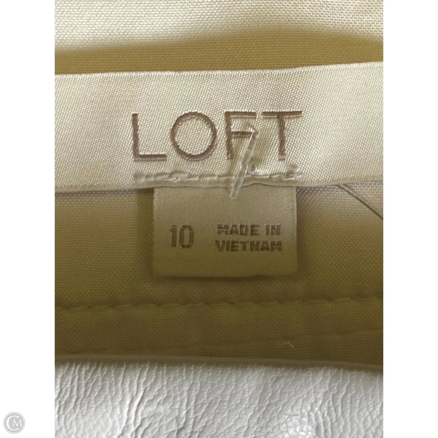 Skirt Mini & Short By Loft In Cream, Size: 10