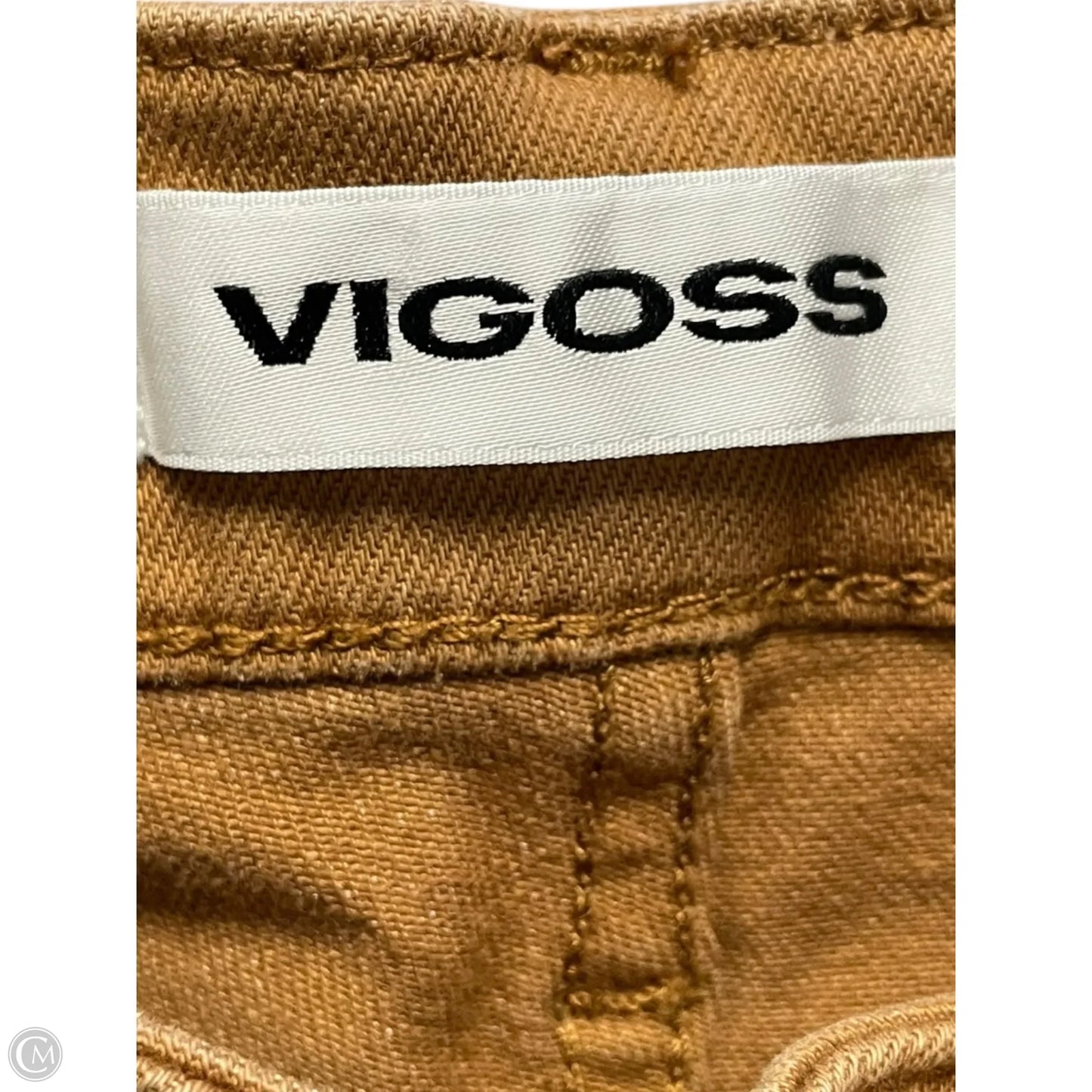 Jeans Straight By Vigoss In Brown, Size: 14