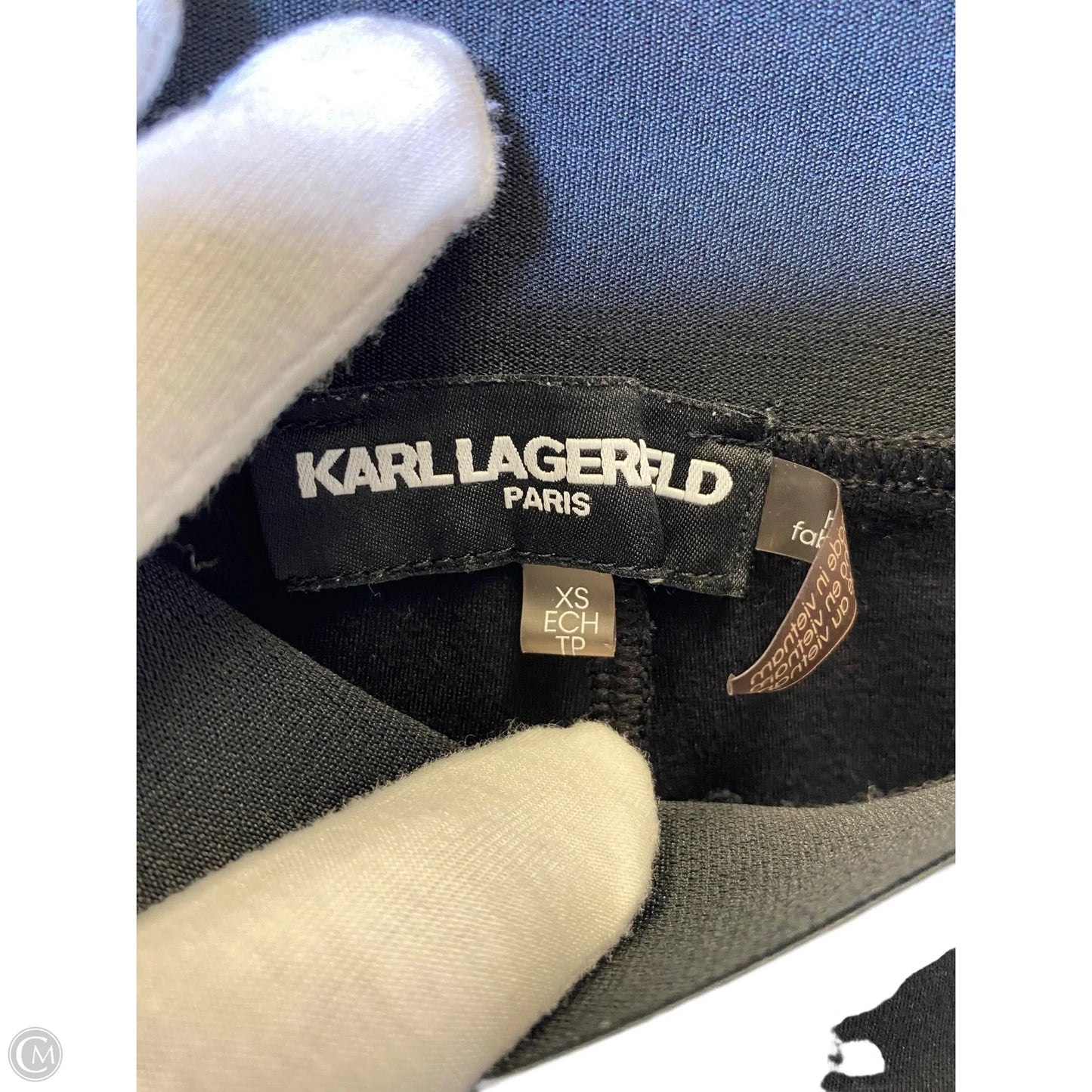 Pants Designer By Karl Lagerfeld In Black, Size: Xs