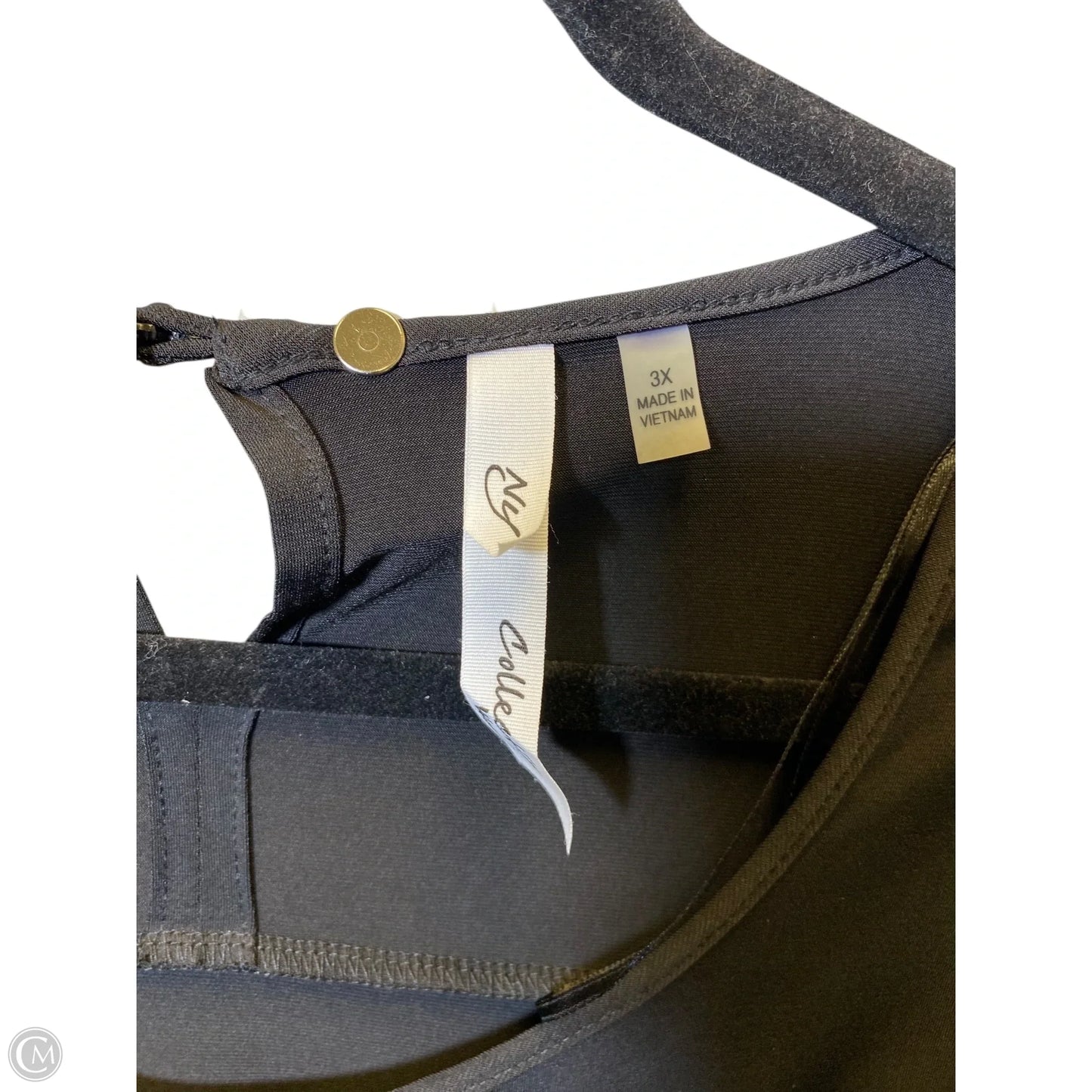 Blouse Long Sleeve By New York And Co In Black, Size: 3x