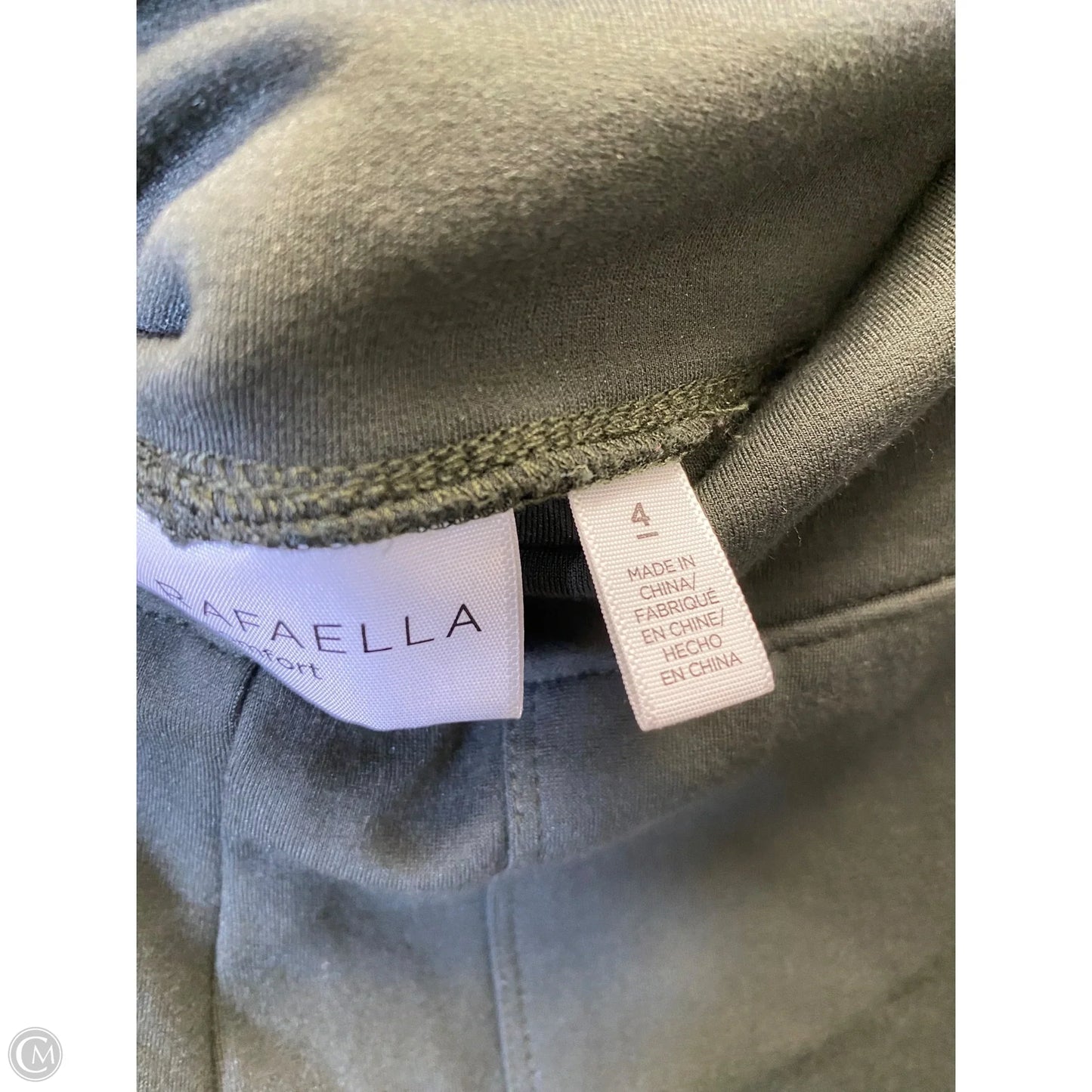 Athletic Pants By Rafaella In Green, Size: 4