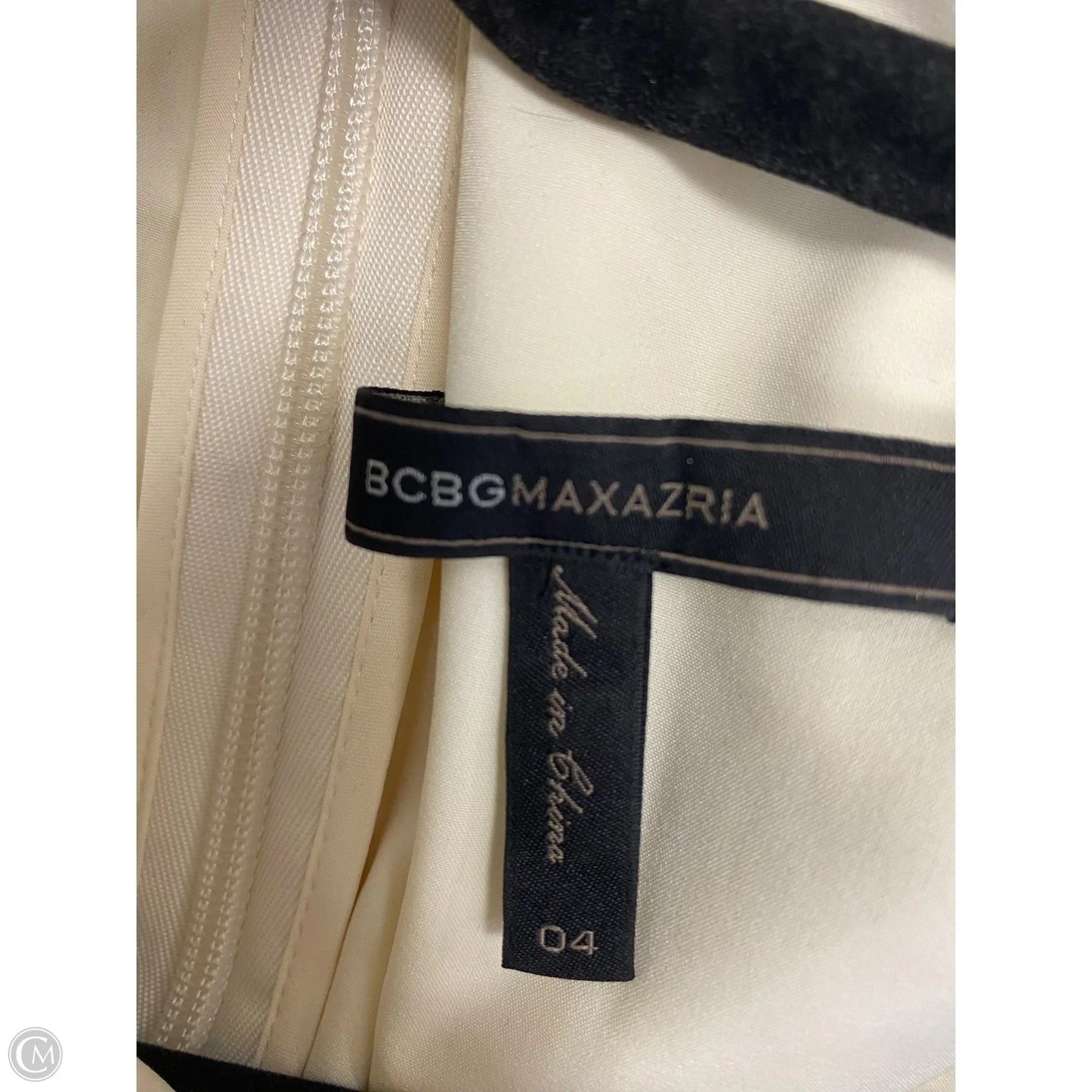Dress Casual Short By Bcbgmaxazria In Black & Cream, Size: Xs
