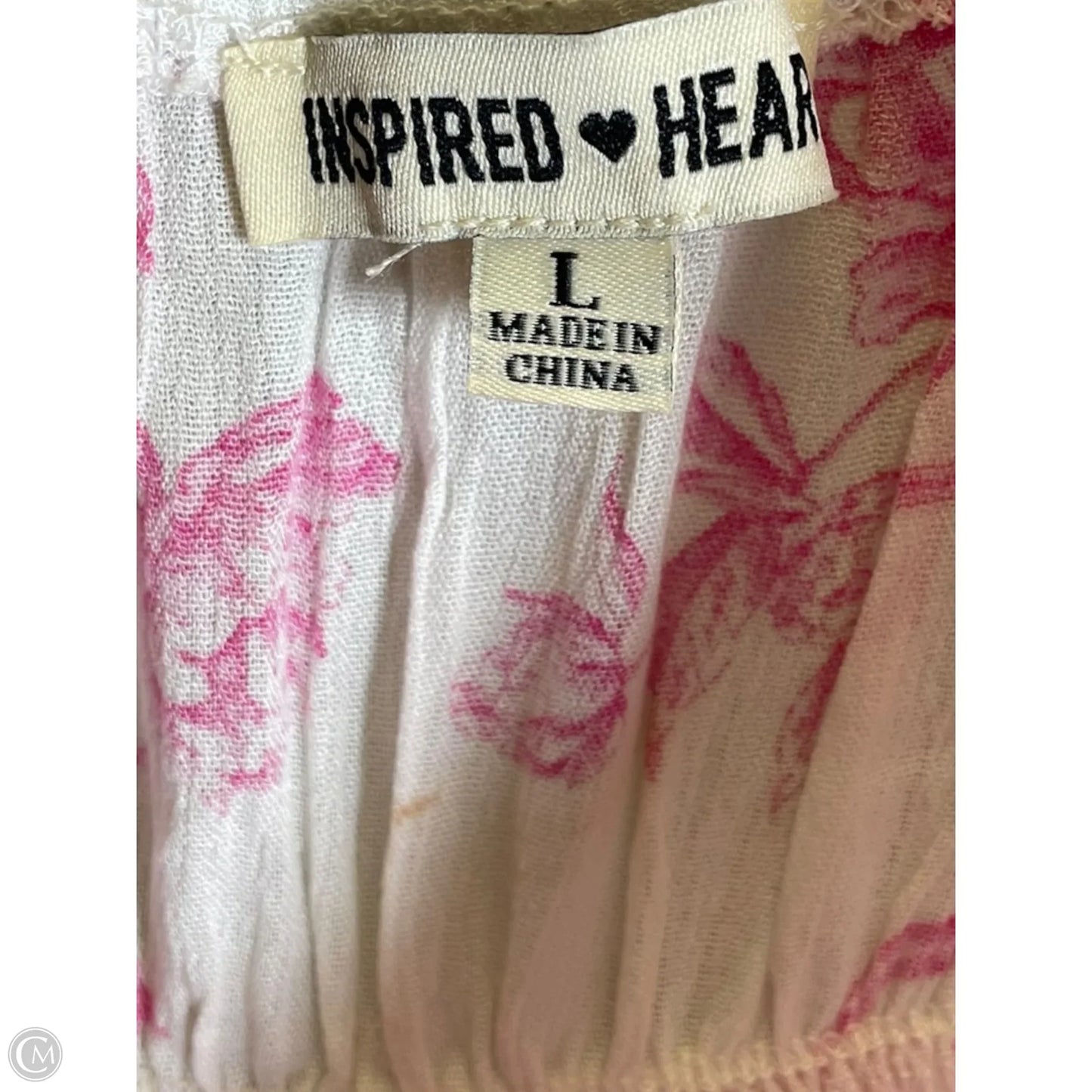 Dress Casual Maxi By Inspired Hearts In Pink & White, Size: L